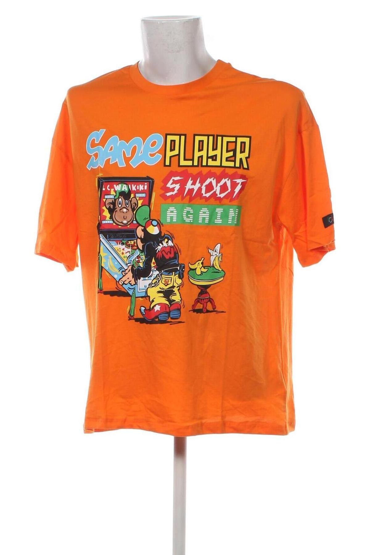 Ανδρικό t-shirt LCW, Μέγεθος M, Χρώμα Πορτοκαλί, Τιμή 10,82 €
