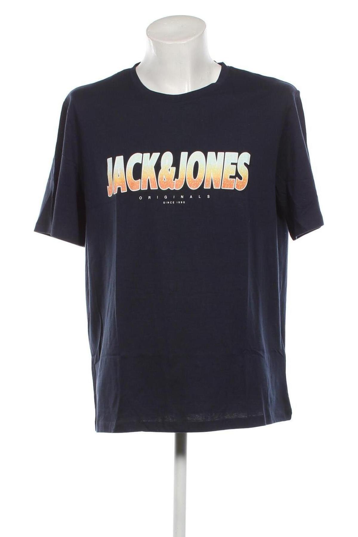 Herren T-Shirt Originals By Jack & Jones, Größe XXL, Farbe Blau, Preis 15,98 €