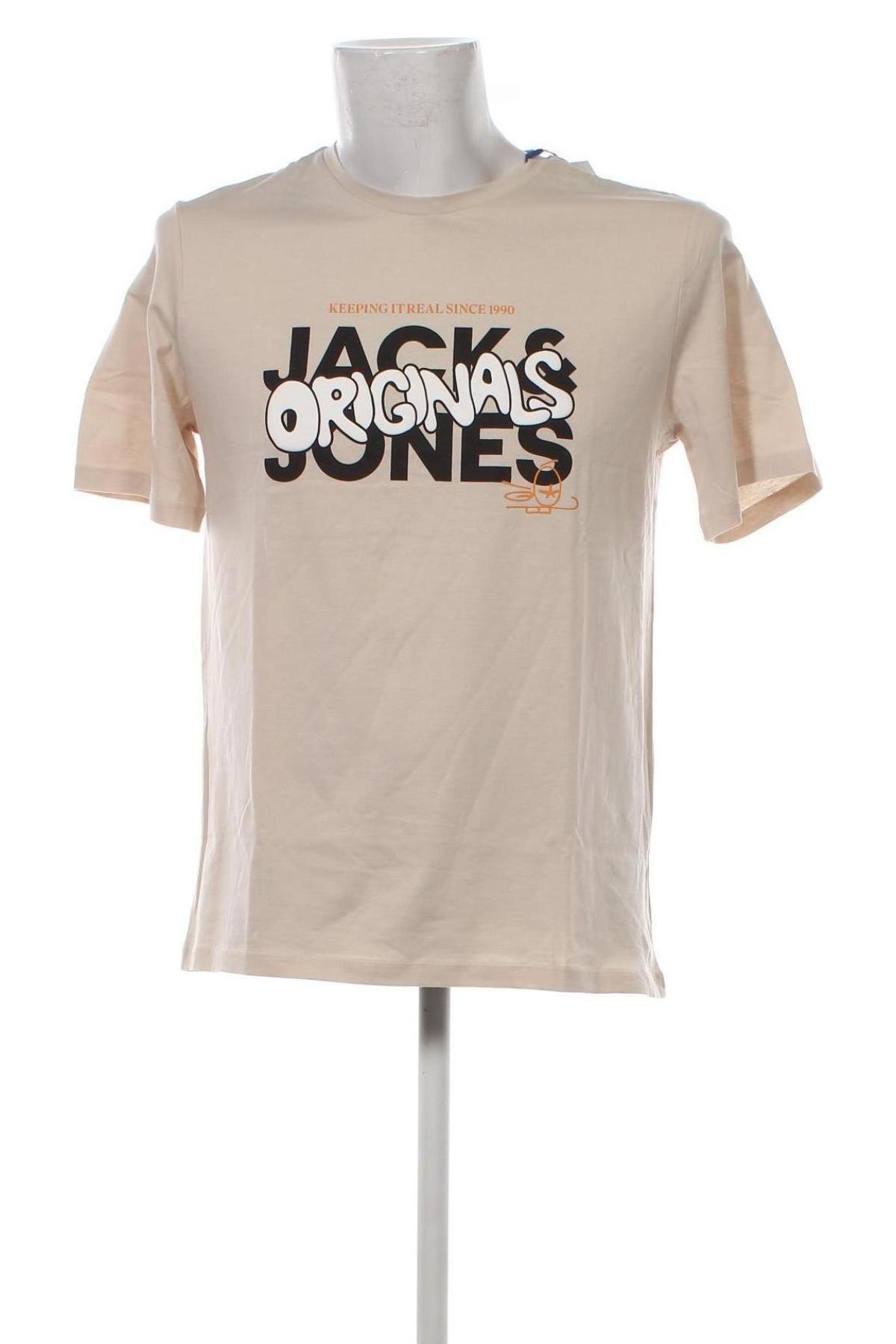 Pánské tričko  Originals By Jack & Jones, Velikost M, Barva Krémová, Cena  449,00 Kč