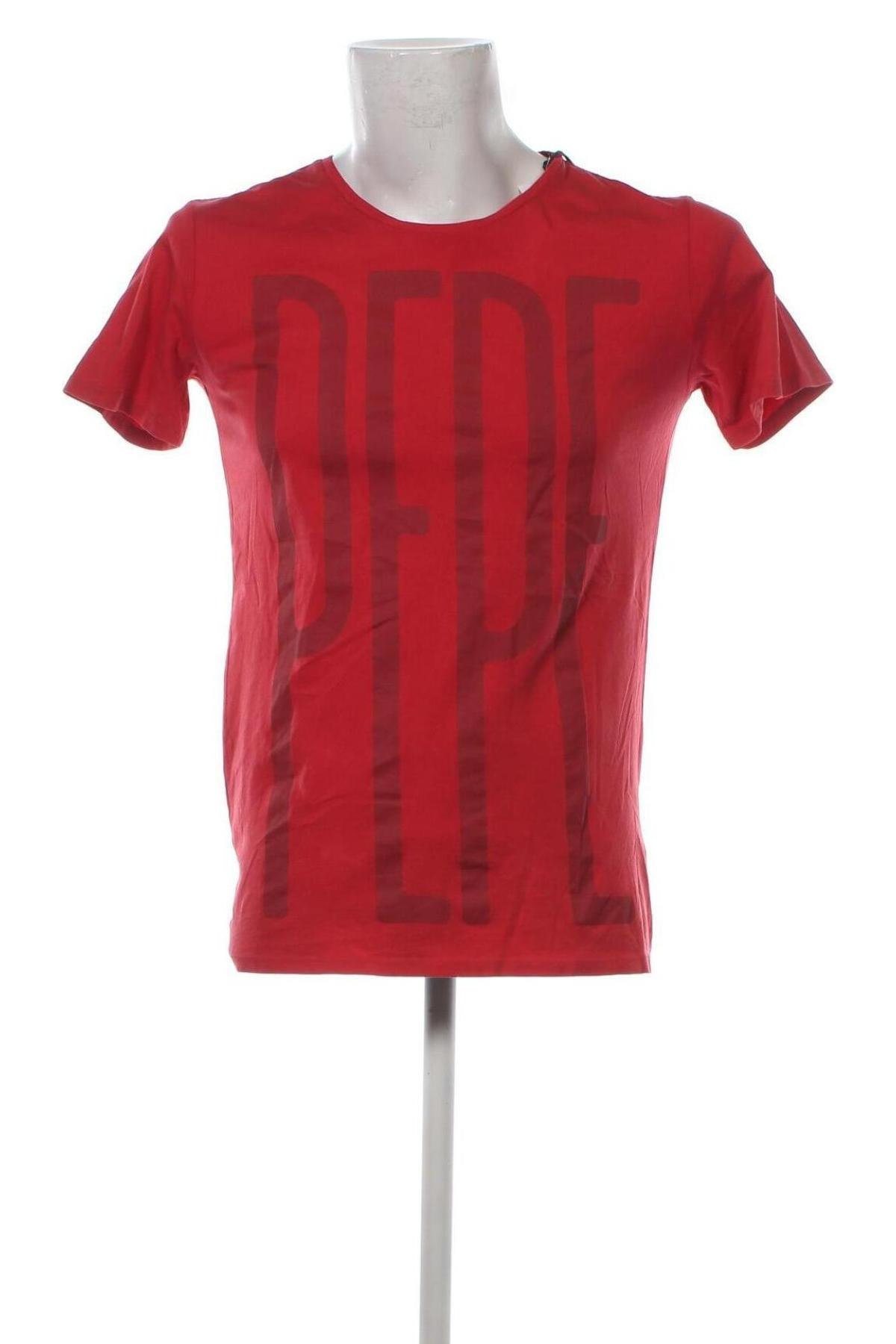 Herren T-Shirt Pepe Jeans, Größe M, Farbe Rot, Preis 27,14 €