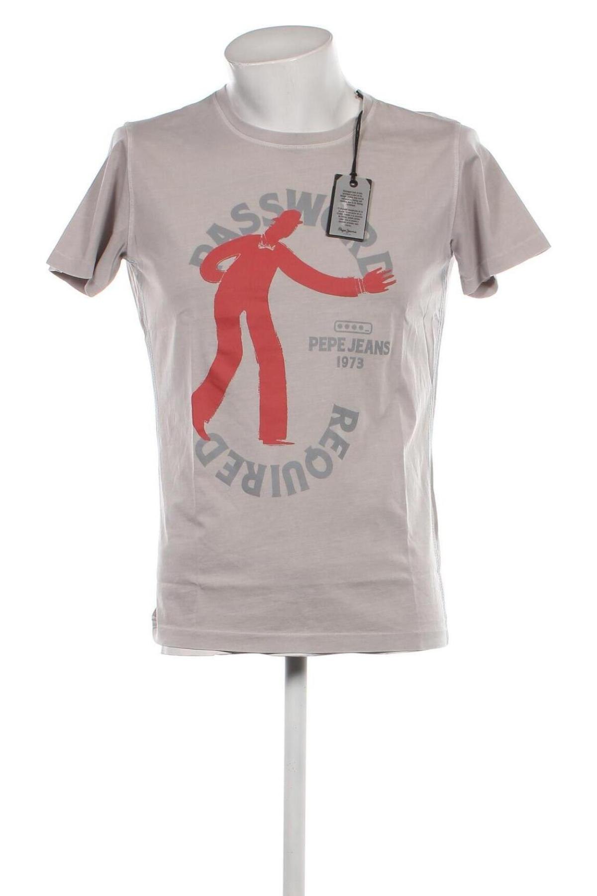 Ανδρικό t-shirt Pepe Jeans, Μέγεθος M, Χρώμα Γκρί, Τιμή 28,00 €