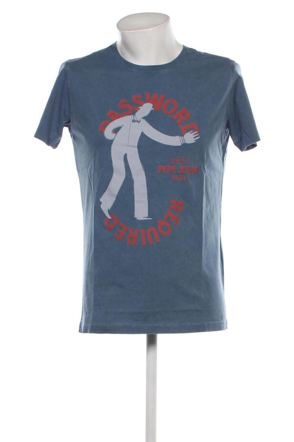 Herren T-Shirt Pepe Jeans, Größe M, Farbe Blau, Preis € 22,81