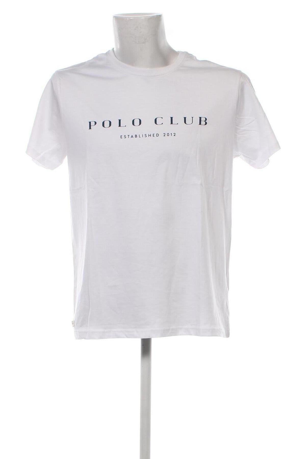 Herren T-Shirt Polo Club, Größe XL, Farbe Weiß, Preis 26,27 €