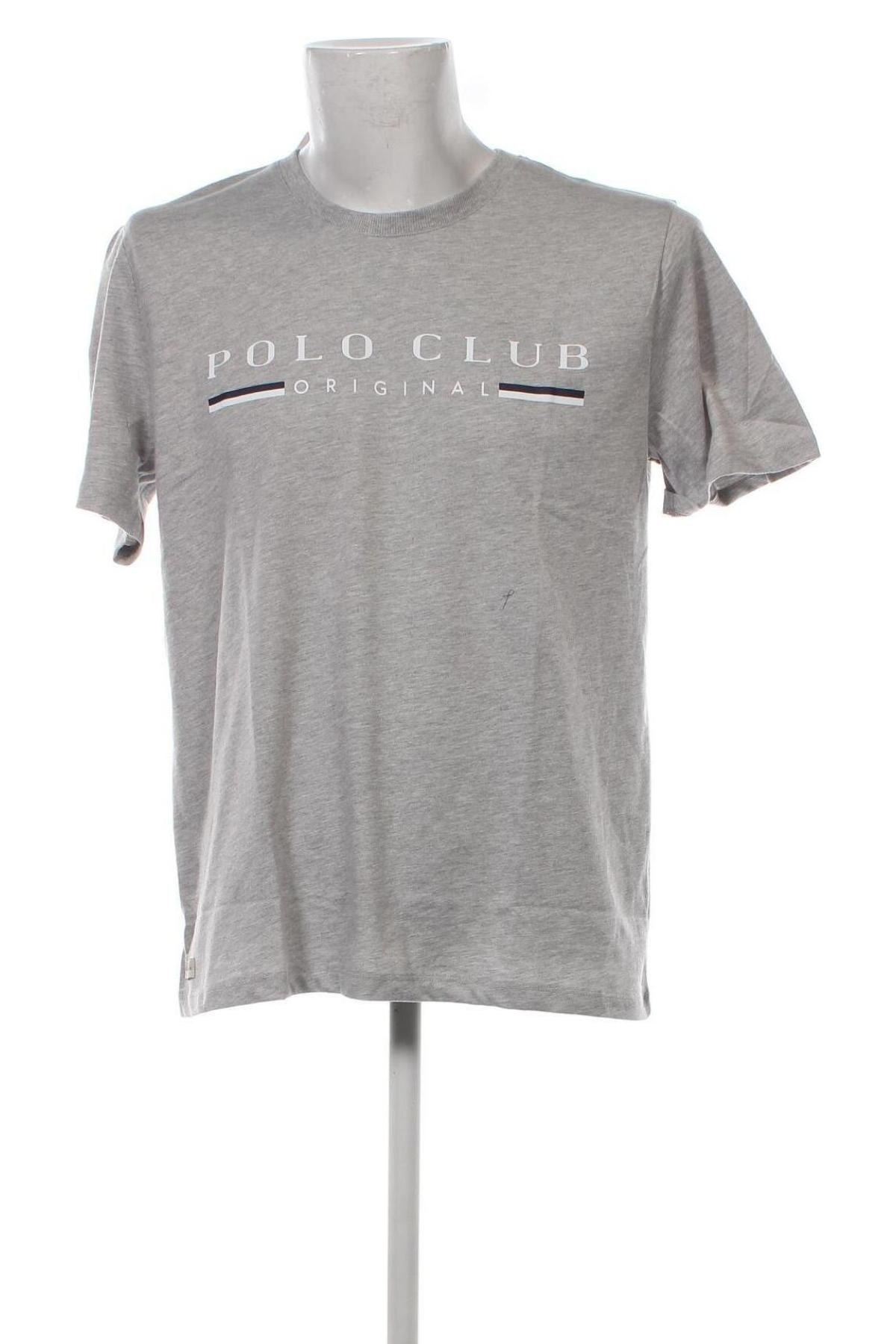 Herren T-Shirt Polo Club, Größe XL, Farbe Grau, Preis 26,27 €