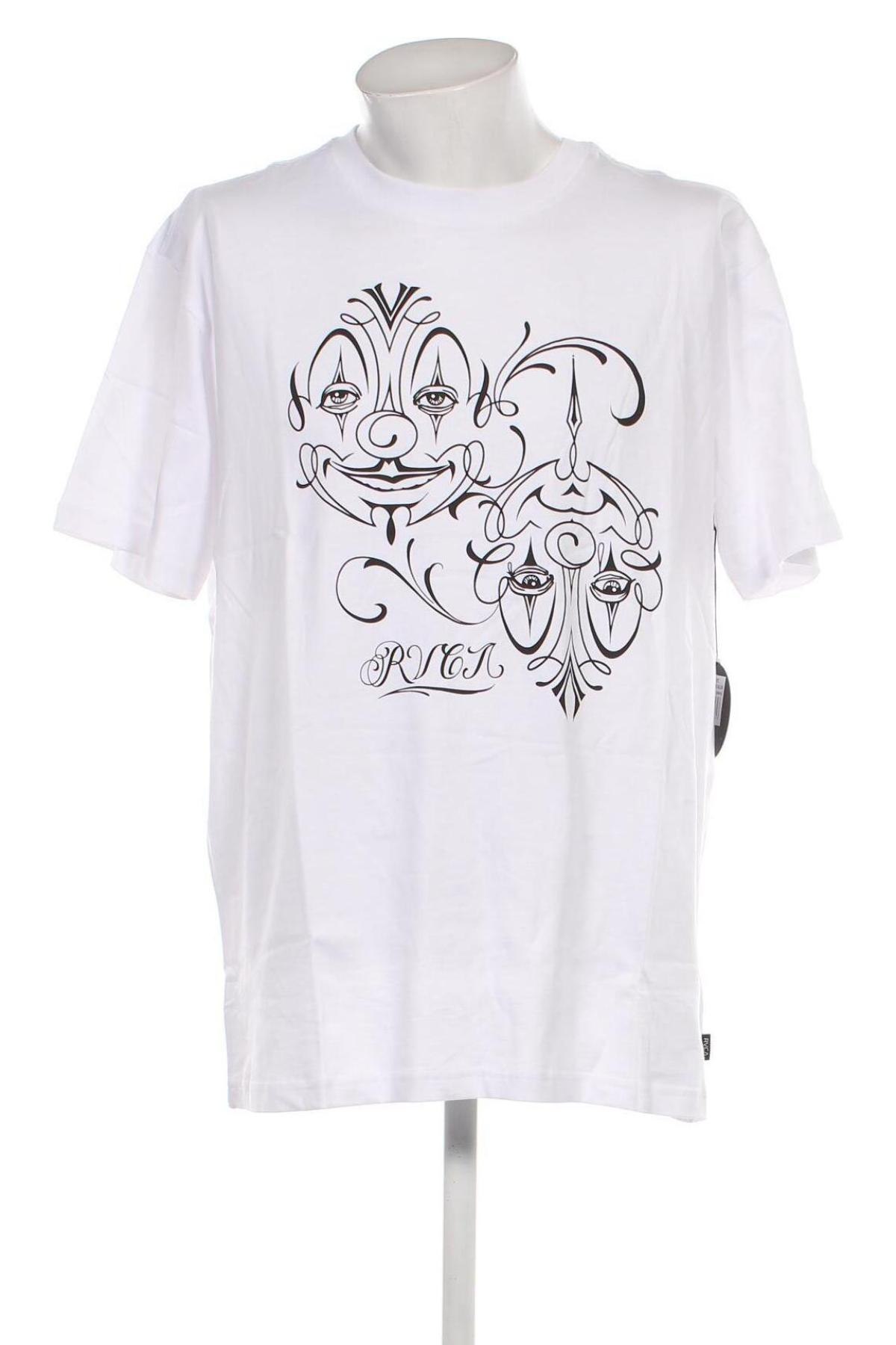 Herren T-Shirt RVCA, Größe XL, Farbe Weiß, Preis 15,98 €