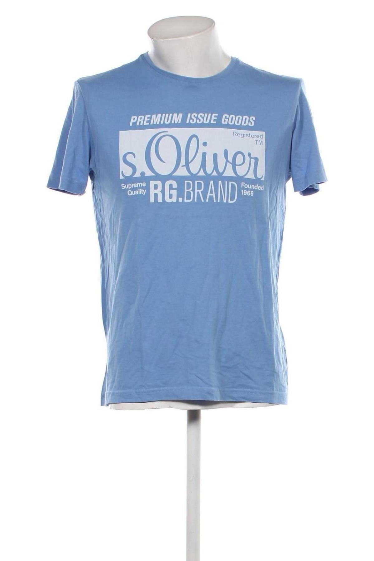 Tricou de bărbați S.Oliver, Mărime L, Culoare Albastru, Preț 46,05 Lei