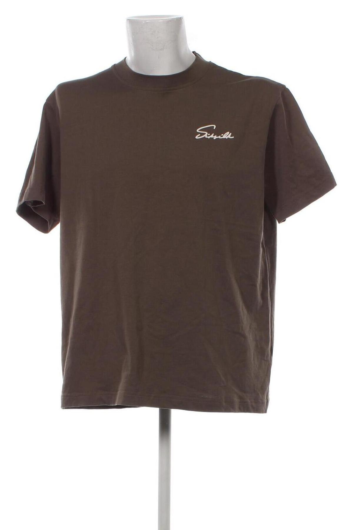 Ανδρικό t-shirt SikSilk, Μέγεθος XL, Χρώμα Καφέ, Τιμή 15,98 €