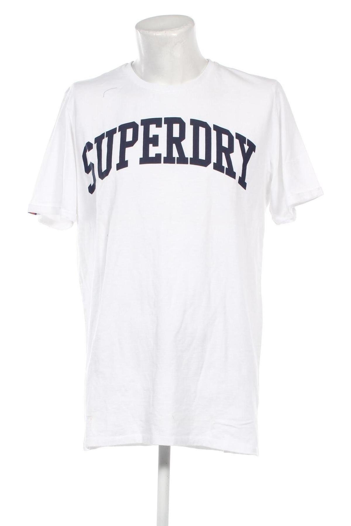 Tricou de bărbați Superdry, Mărime XXL, Culoare Alb, Preț 127,63 Lei