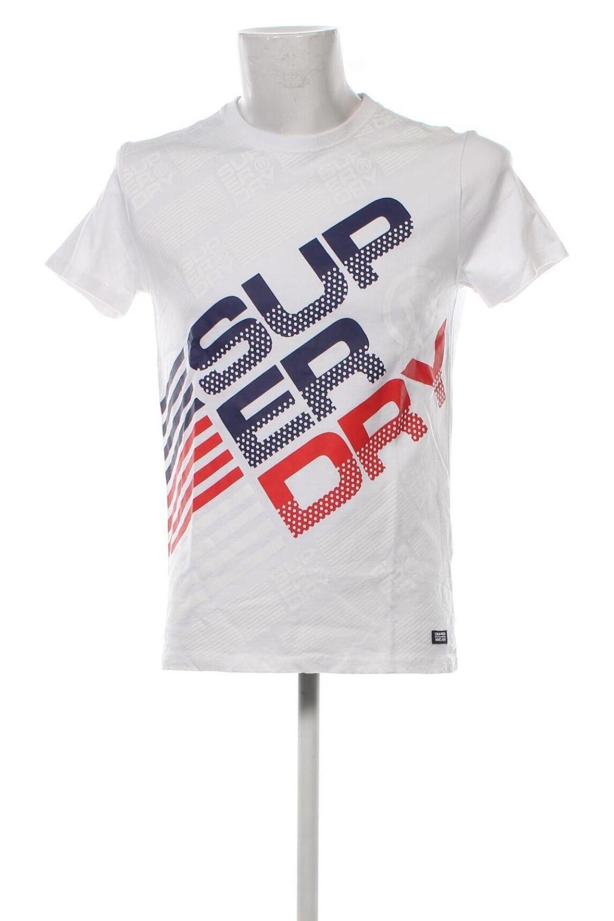Herren T-Shirt Superdry, Größe M, Farbe Weiß, Preis 19,38 €