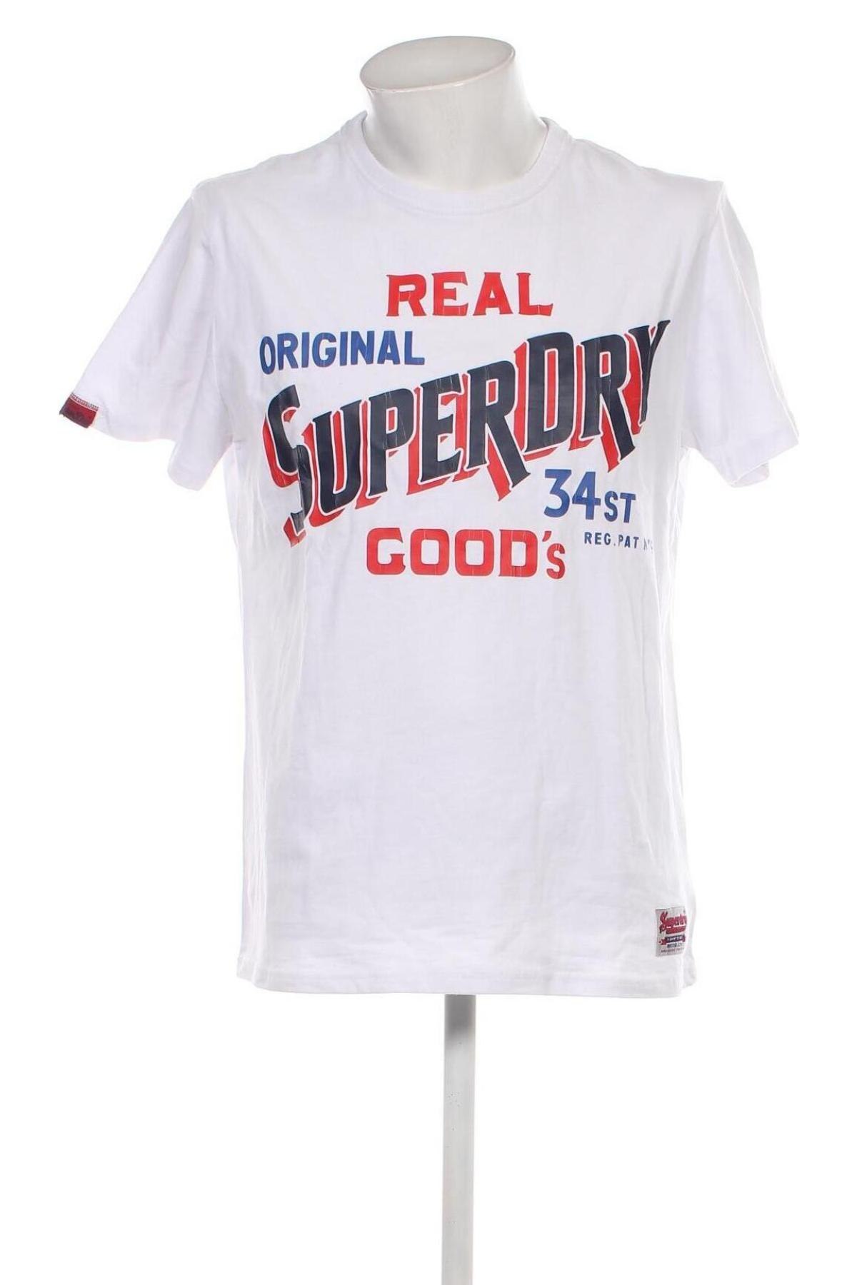 Herren T-Shirt Superdry, Größe XXL, Farbe Weiß, Preis 20,00 €
