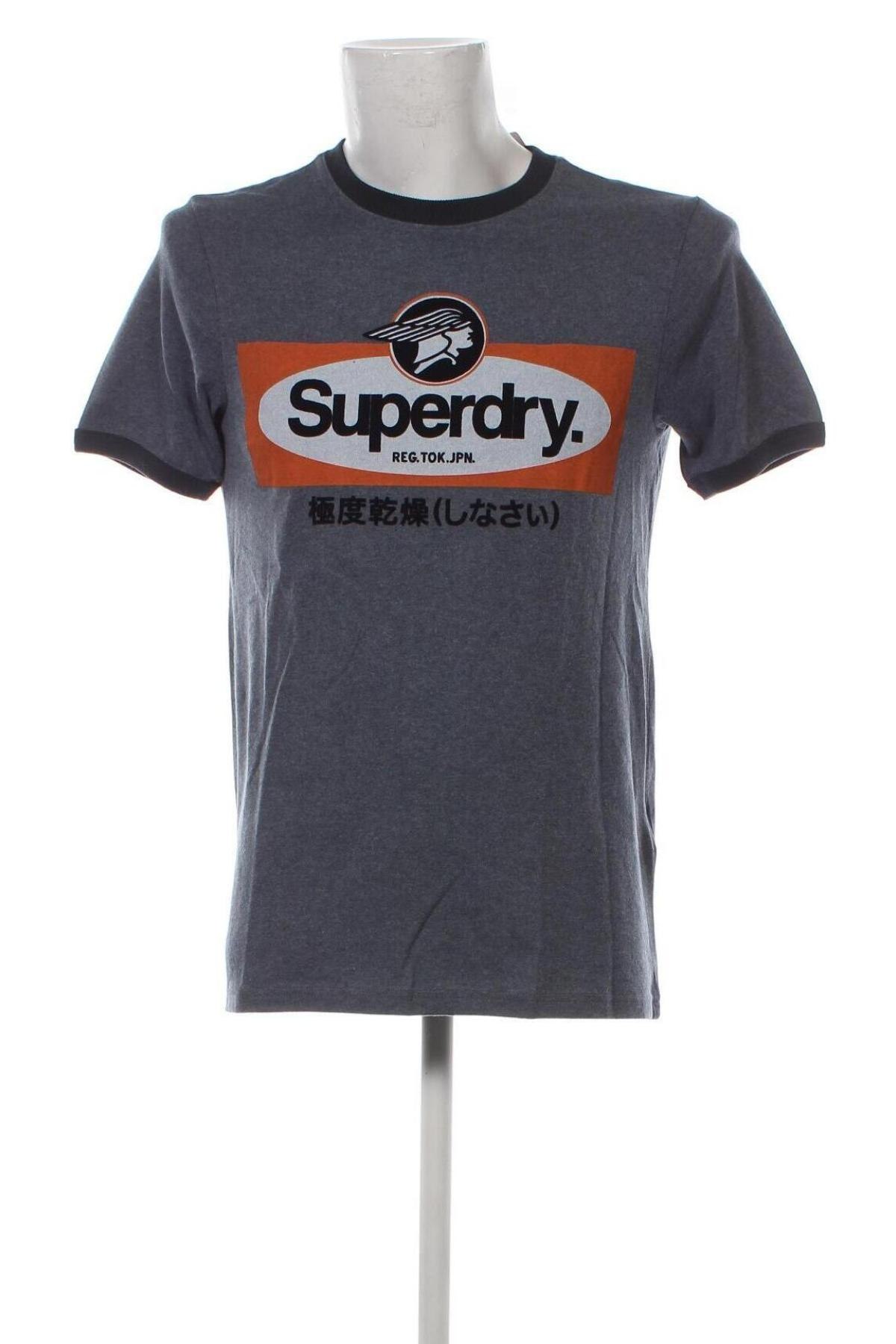 Herren T-Shirt Superdry, Größe S, Farbe Blau, Preis € 20,62