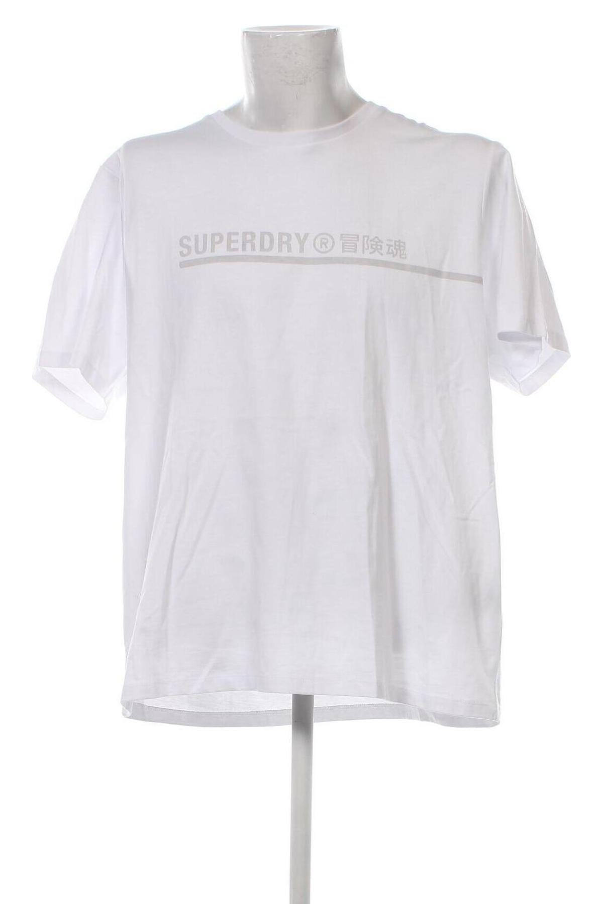 Ανδρικό t-shirt Superdry, Μέγεθος 3XL, Χρώμα Λευκό, Τιμή 20,00 €