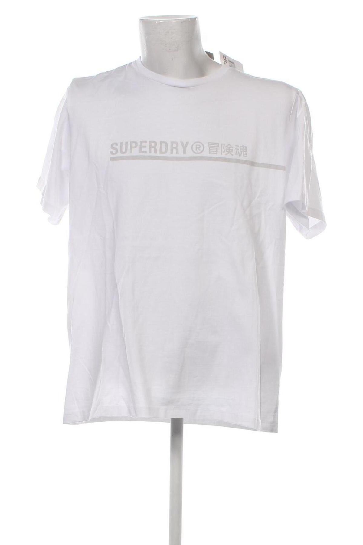 Ανδρικό t-shirt Superdry, Μέγεθος XXL, Χρώμα Λευκό, Τιμή 20,00 €