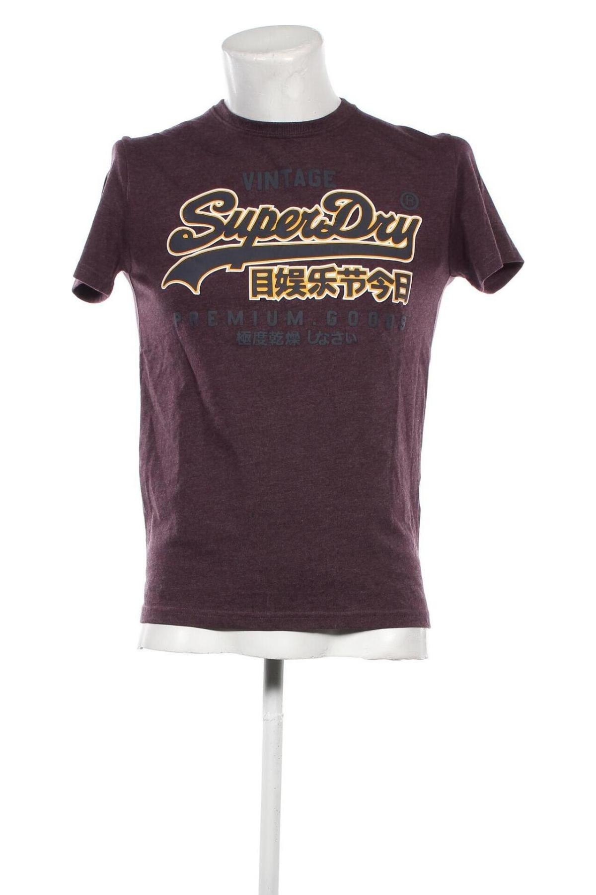 Herren T-Shirt Superdry, Größe S, Farbe Lila, Preis 20,62 €