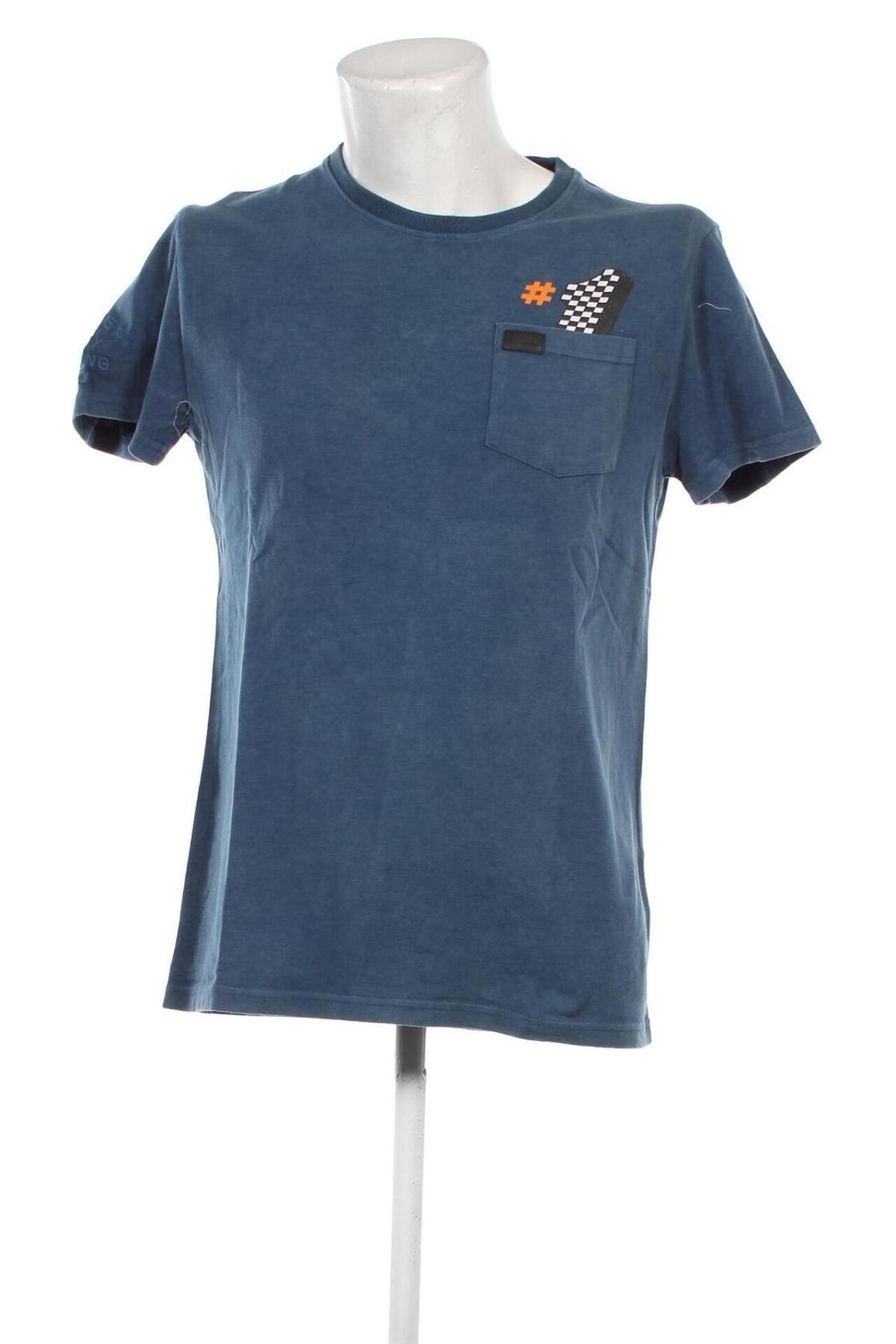 Ανδρικό t-shirt Superdry, Μέγεθος L, Χρώμα Μπλέ, Τιμή 19,38 €