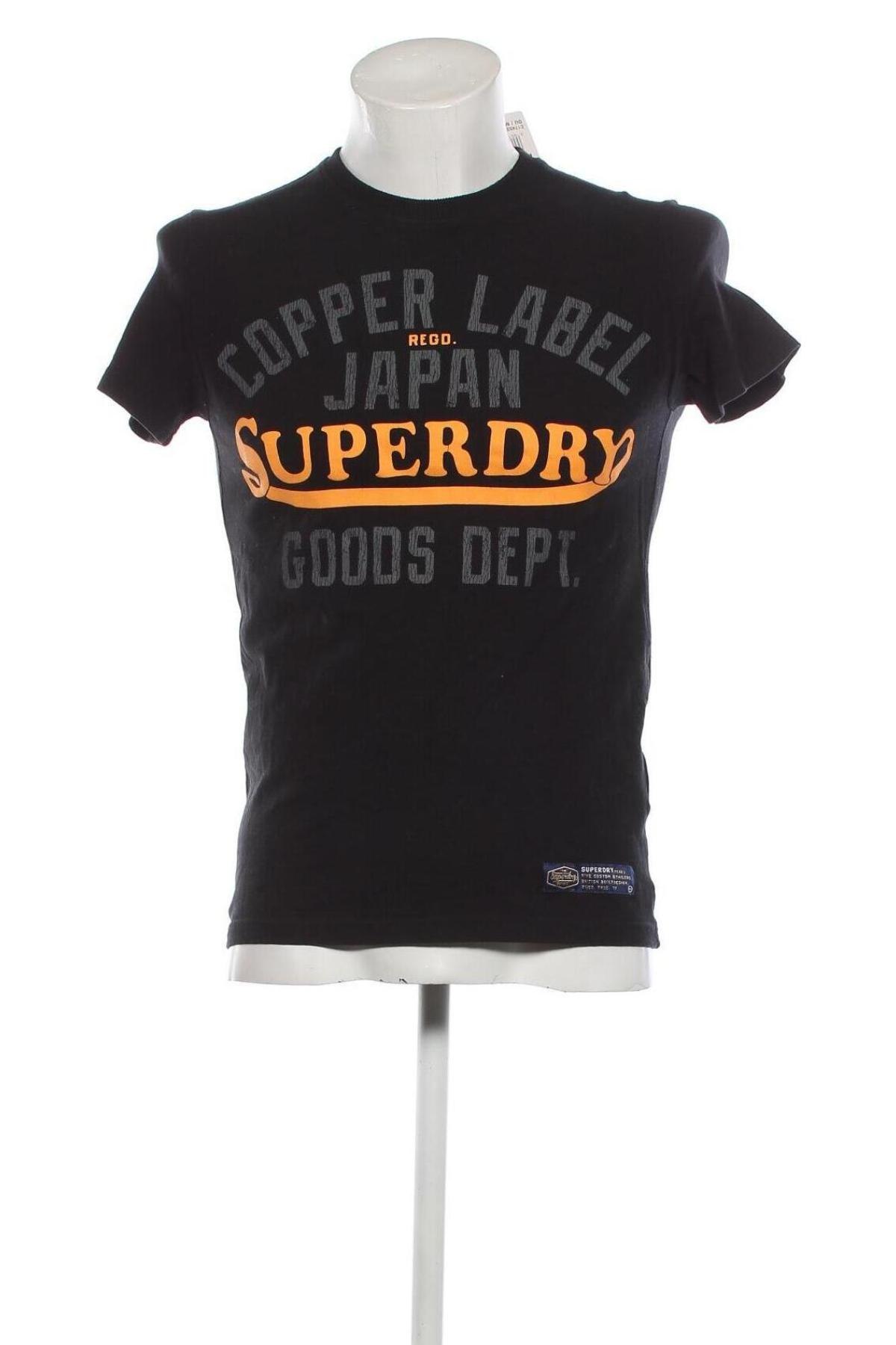 Herren T-Shirt Superdry, Größe S, Farbe Schwarz, Preis 20,62 €
