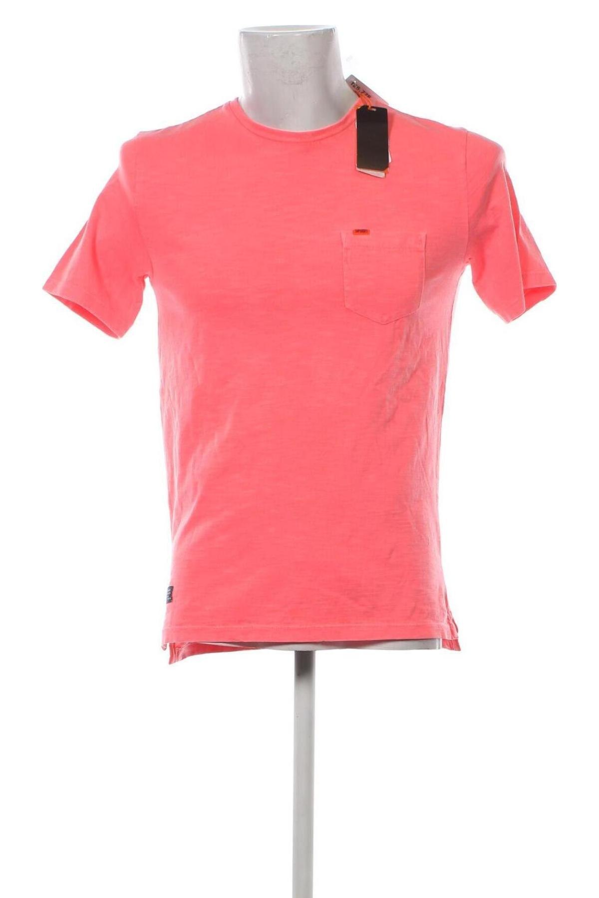 Herren T-Shirt Superdry, Größe S, Farbe Rosa, Preis 20,62 €