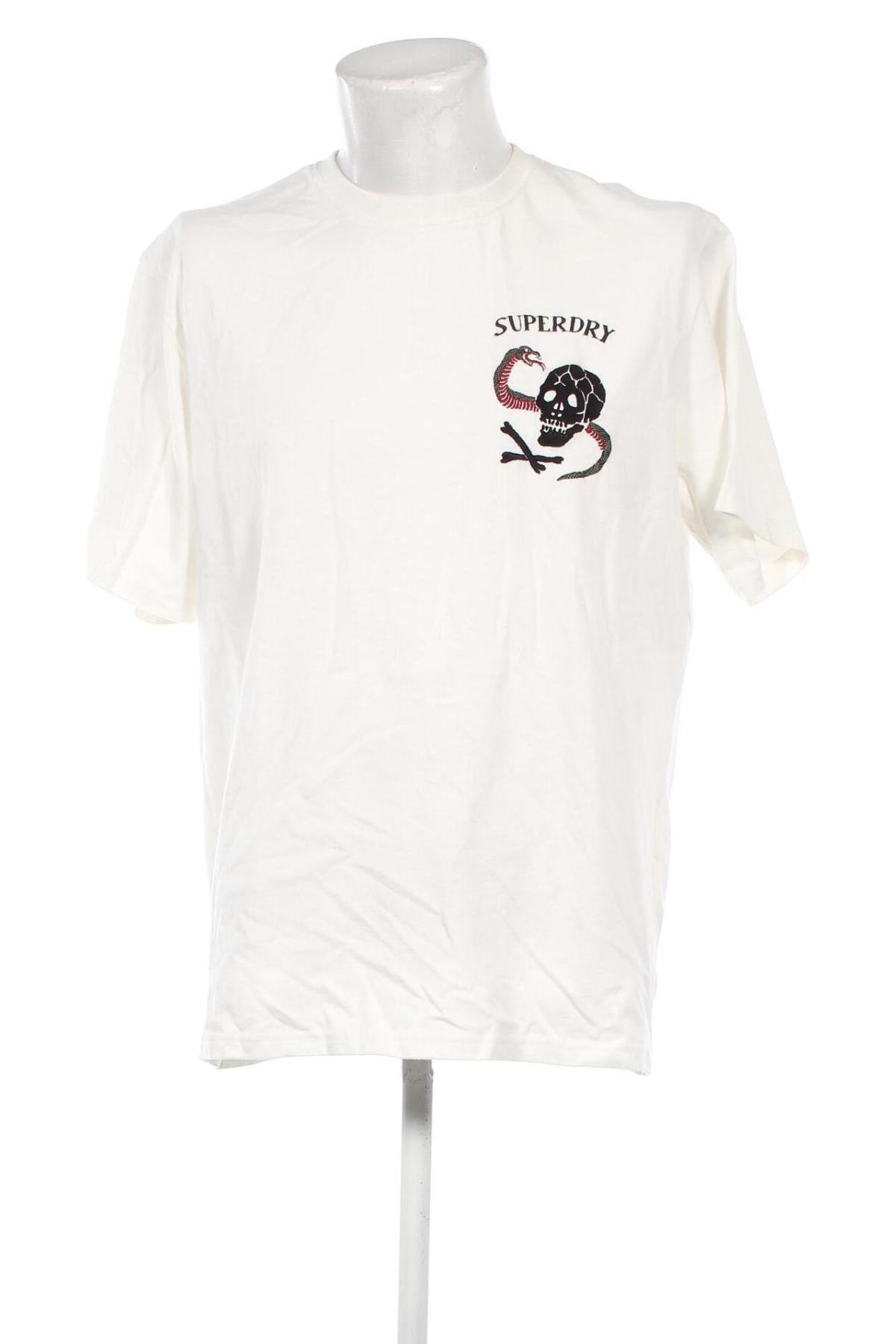 Herren T-Shirt Superdry, Größe XL, Farbe Weiß, Preis € 20,62