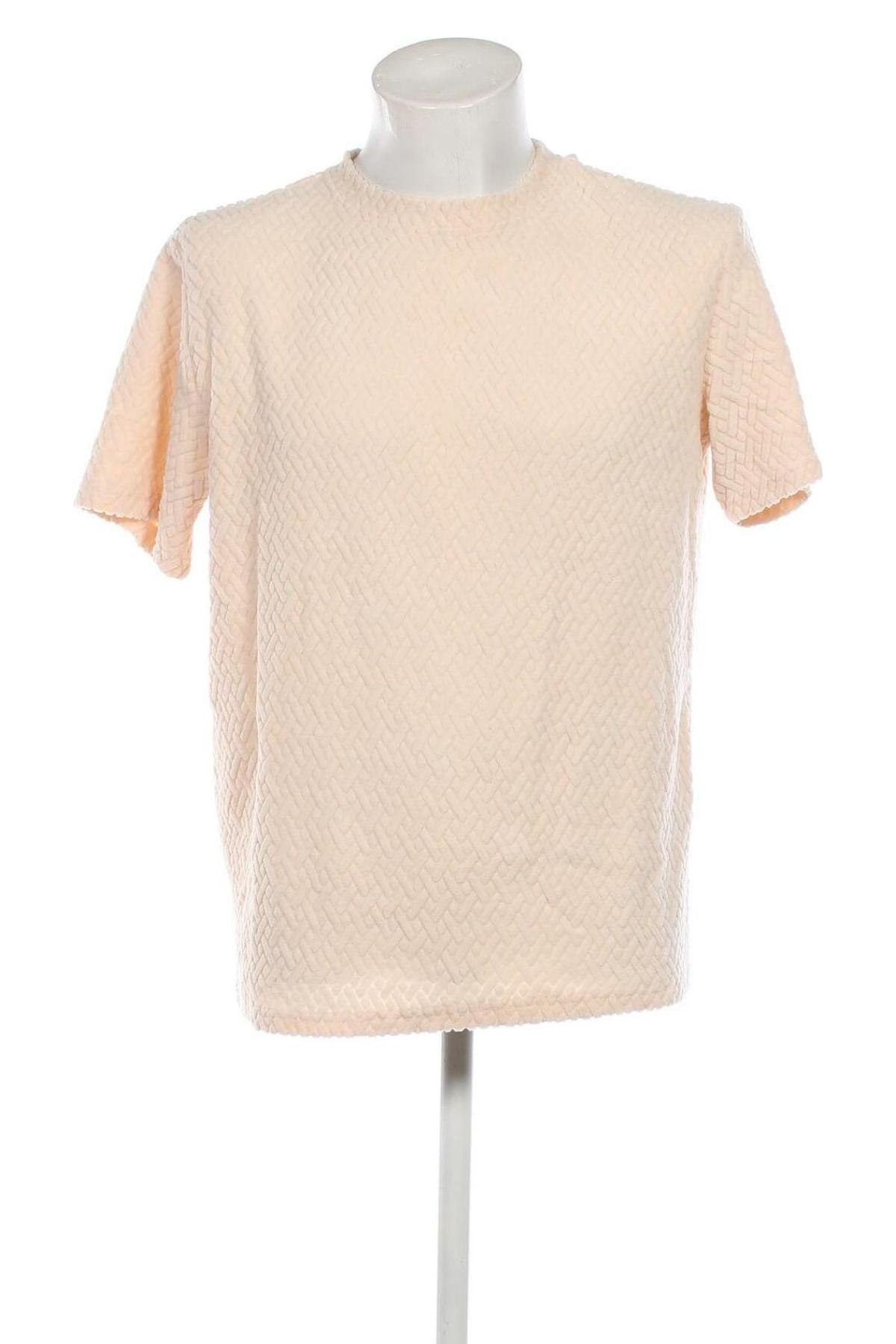 Ανδρικό t-shirt Zaful, Μέγεθος M, Χρώμα Εκρού, Τιμή 11,00 €
