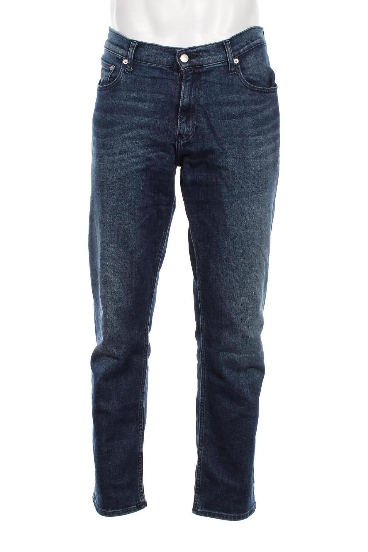 Blugi de bărbați Calvin Klein Jeans, Mărime L, Culoare Albastru, Preț 292,76 Lei