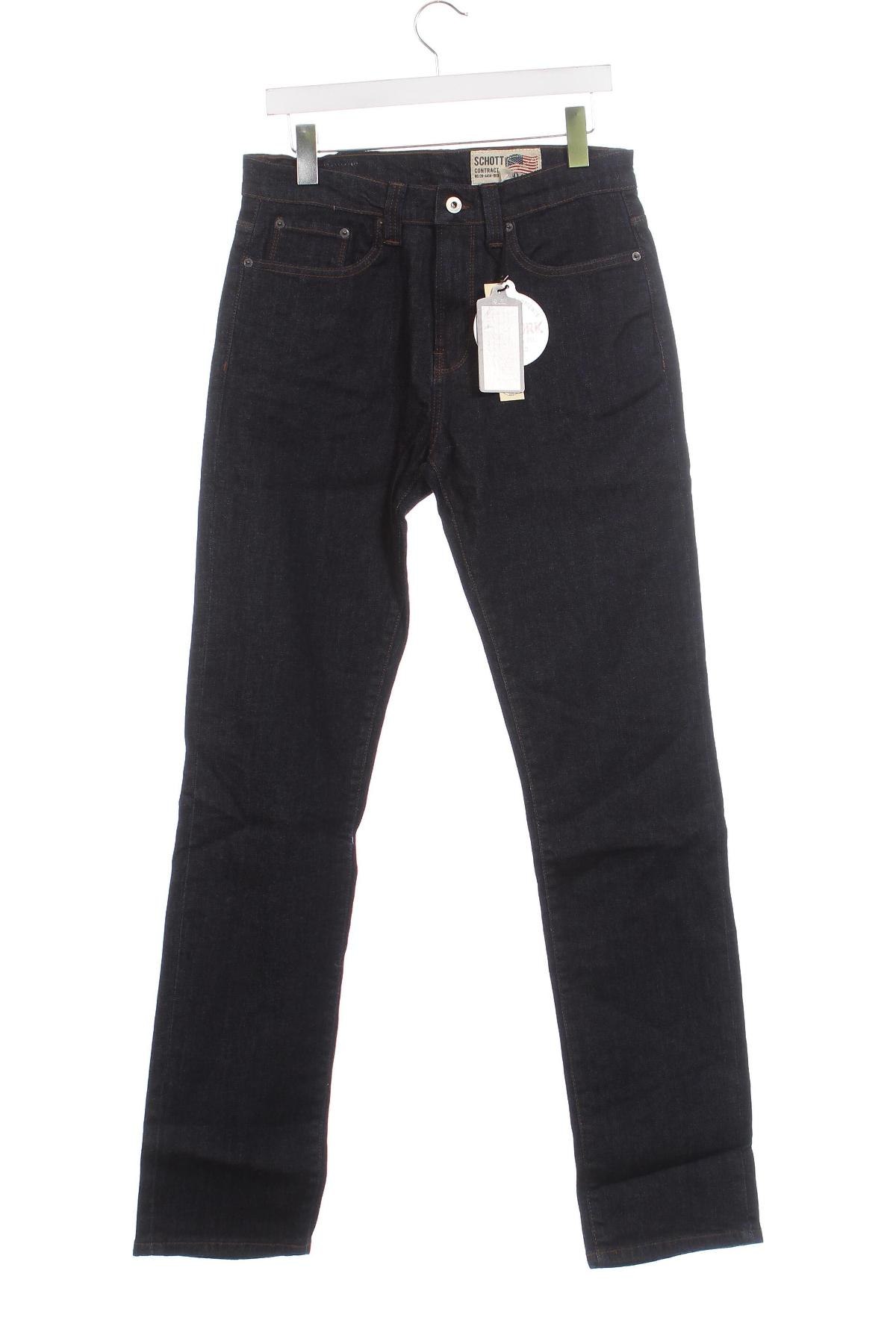Męskie jeansy Schott, Rozmiar M, Kolor Niebieski, Cena 293,63 zł