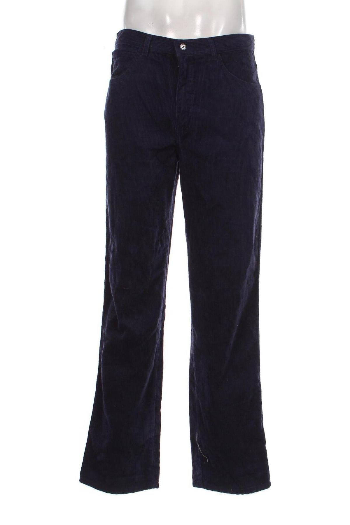 Pantaloni raiați de bărbați, Mărime L, Culoare Albastru, Preț 41,97 Lei