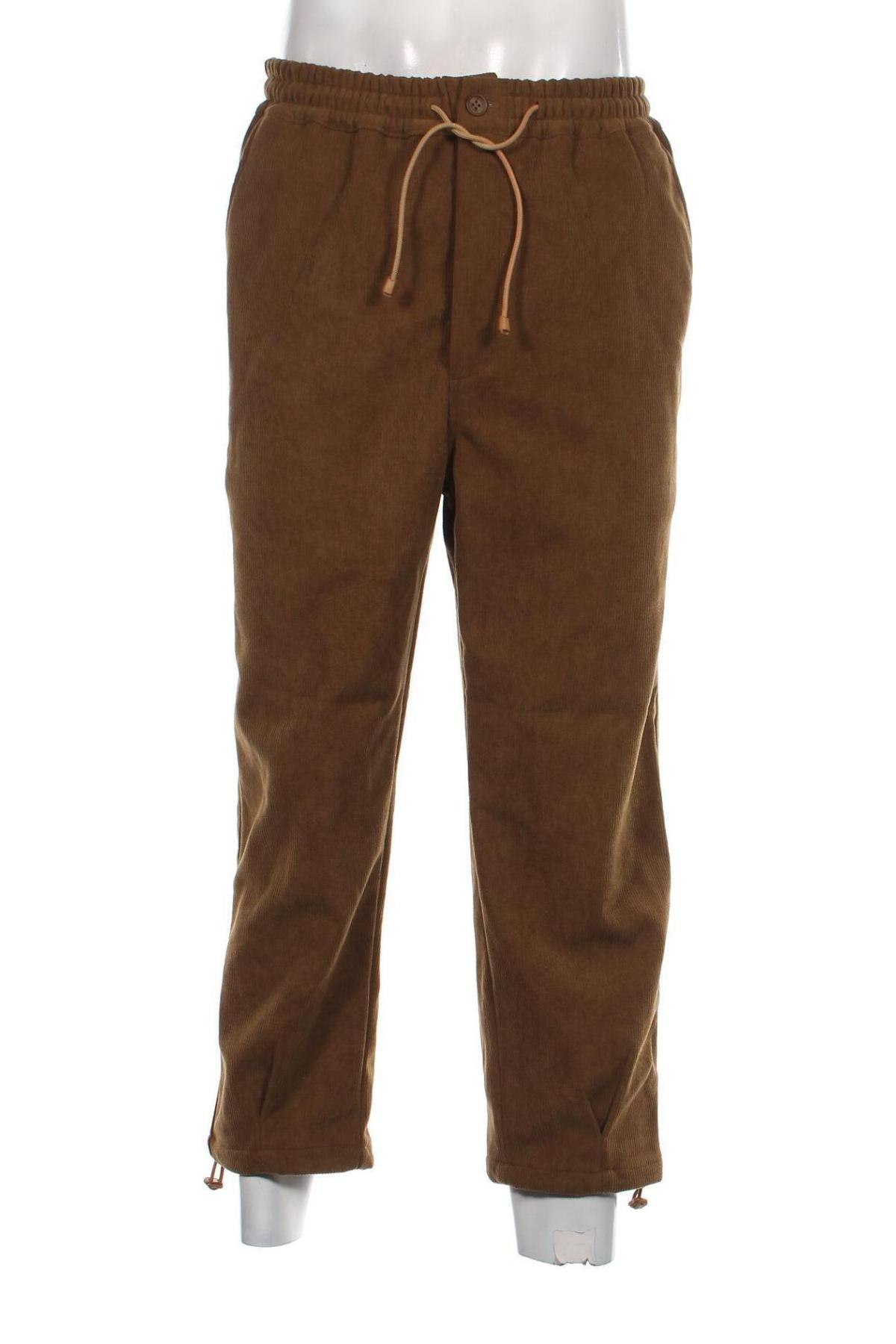 Pantaloni raiați de bărbați, Mărime M, Culoare Verde, Preț 26,71 Lei