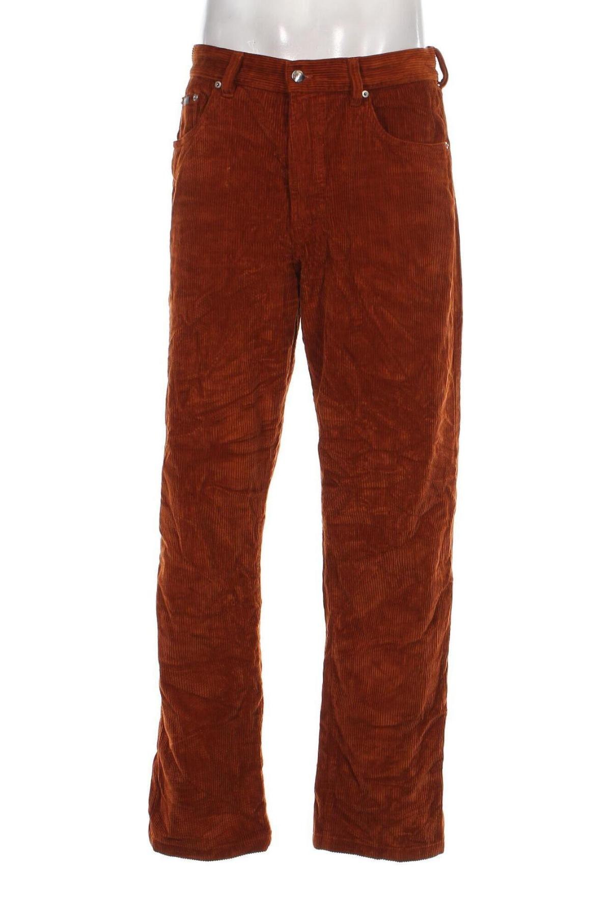 Pantaloni raiați de bărbați BOSS, Mărime L, Culoare Maro, Preț 450,66 Lei