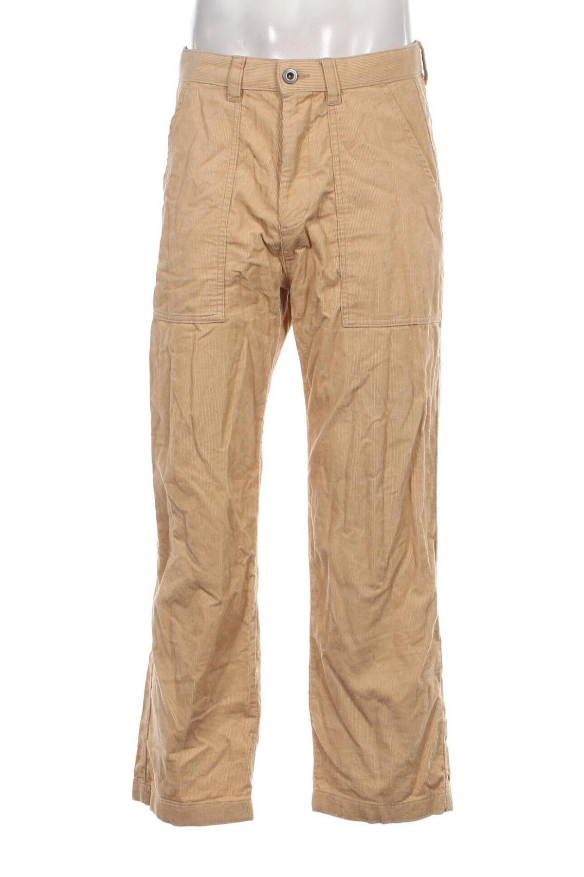 Pantaloni raiați de bărbați Edc By Esprit, Mărime M, Culoare Bej, Preț 36,41 Lei