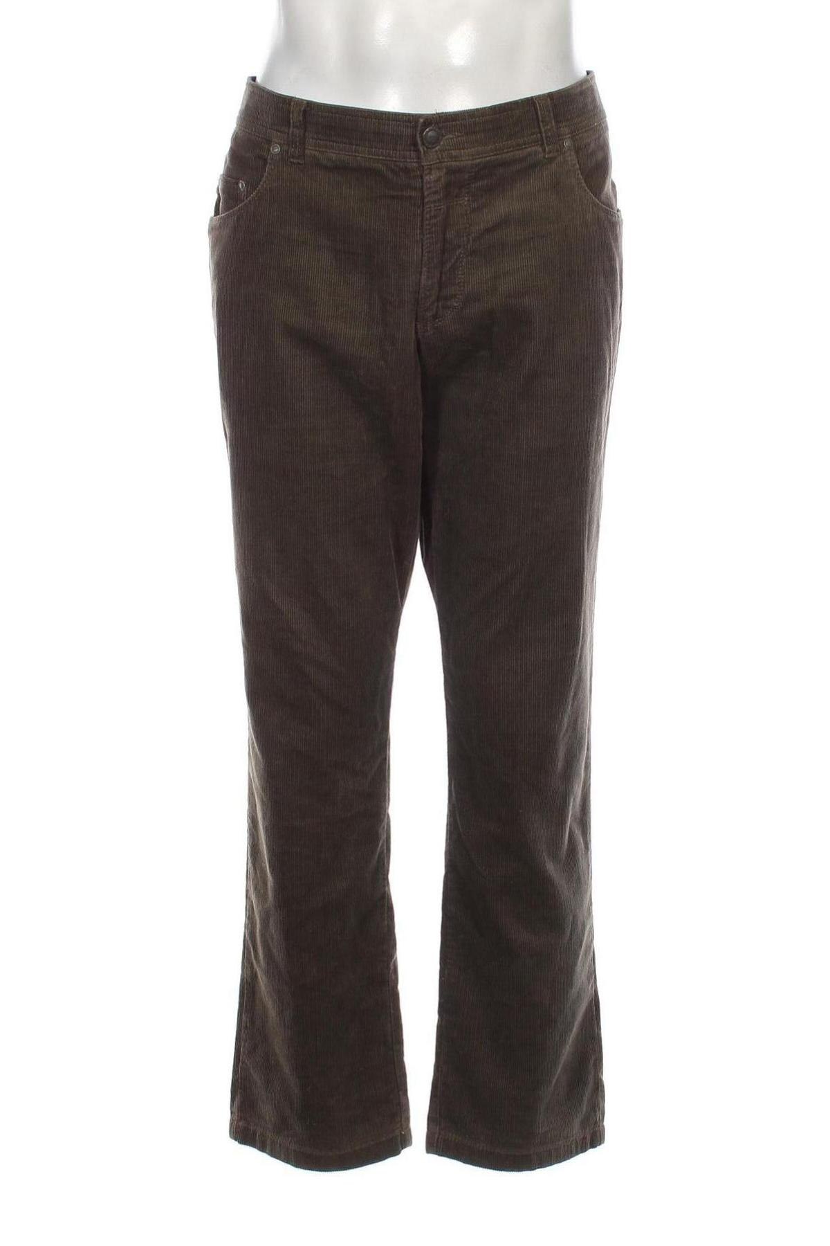 Pantaloni raiați de bărbați Eurex by Brax, Mărime XL, Culoare Verde, Preț 110,13 Lei