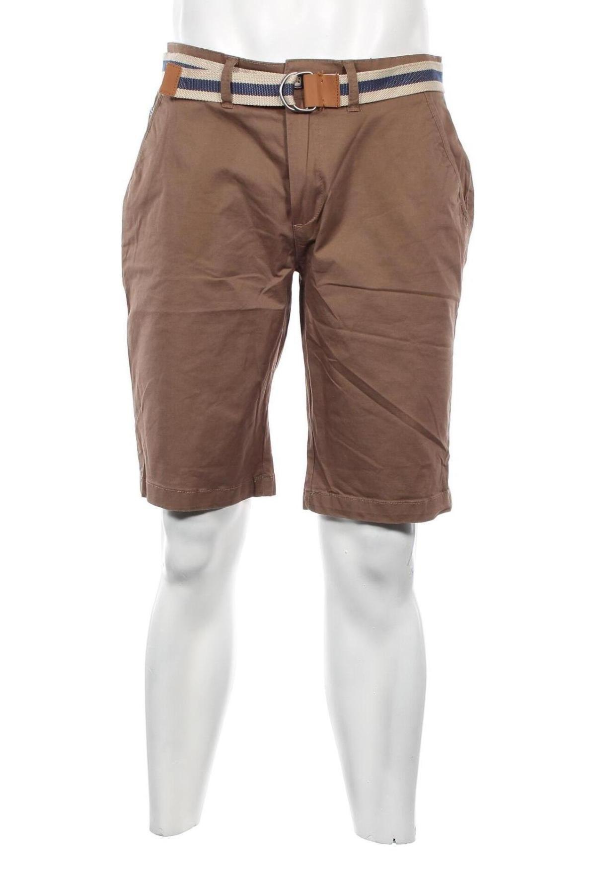 Pantaloni scurți de bărbați ! Solid, Mărime M, Culoare Maro, Preț 50,63 Lei