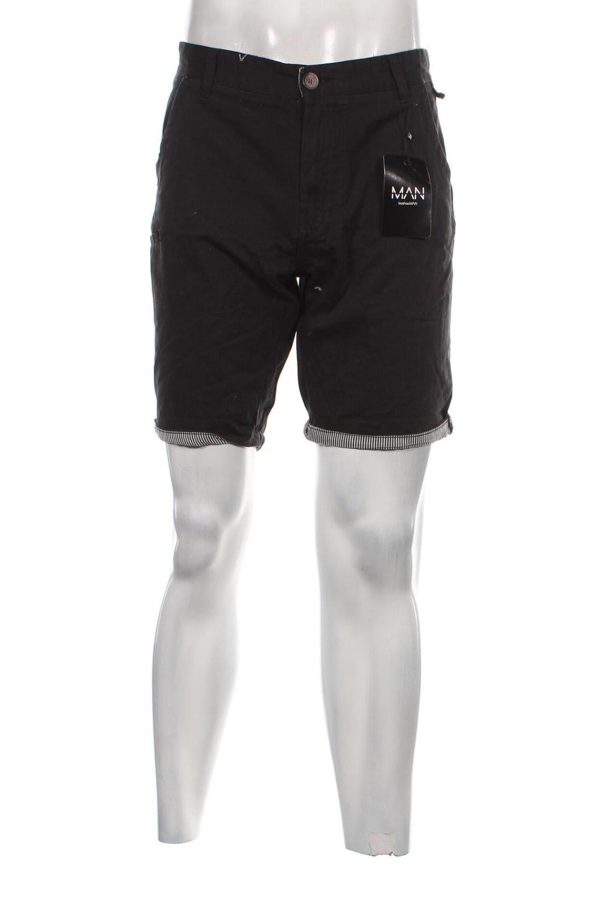 Ανδρικό κοντό παντελόνι Boohoo, Μέγεθος L, Χρώμα Μαύρο, Τιμή 24,74 €