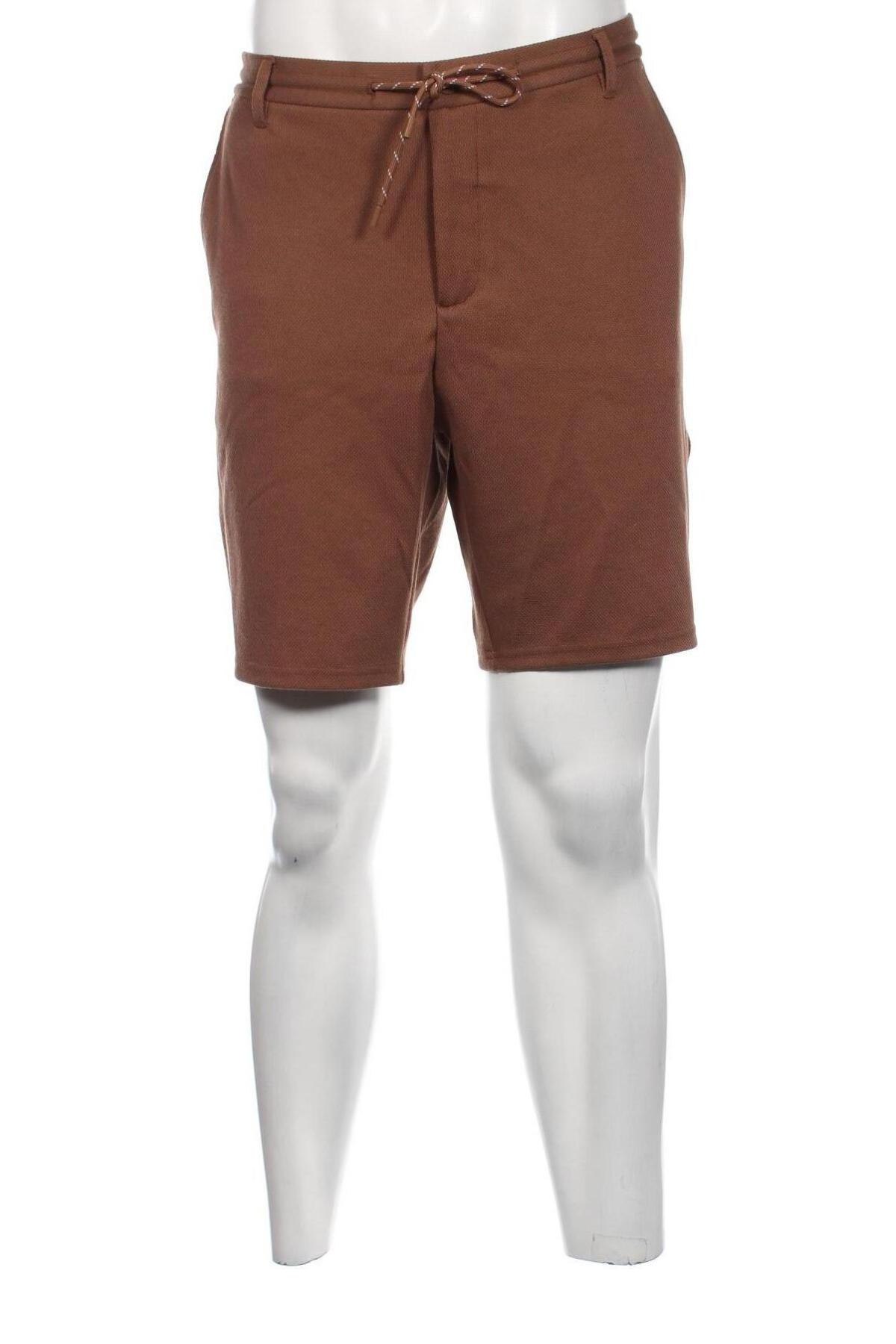 Мъжки къс панталон Celio, Размер XL, Цвят Кафяв, Цена 40,00 лв.