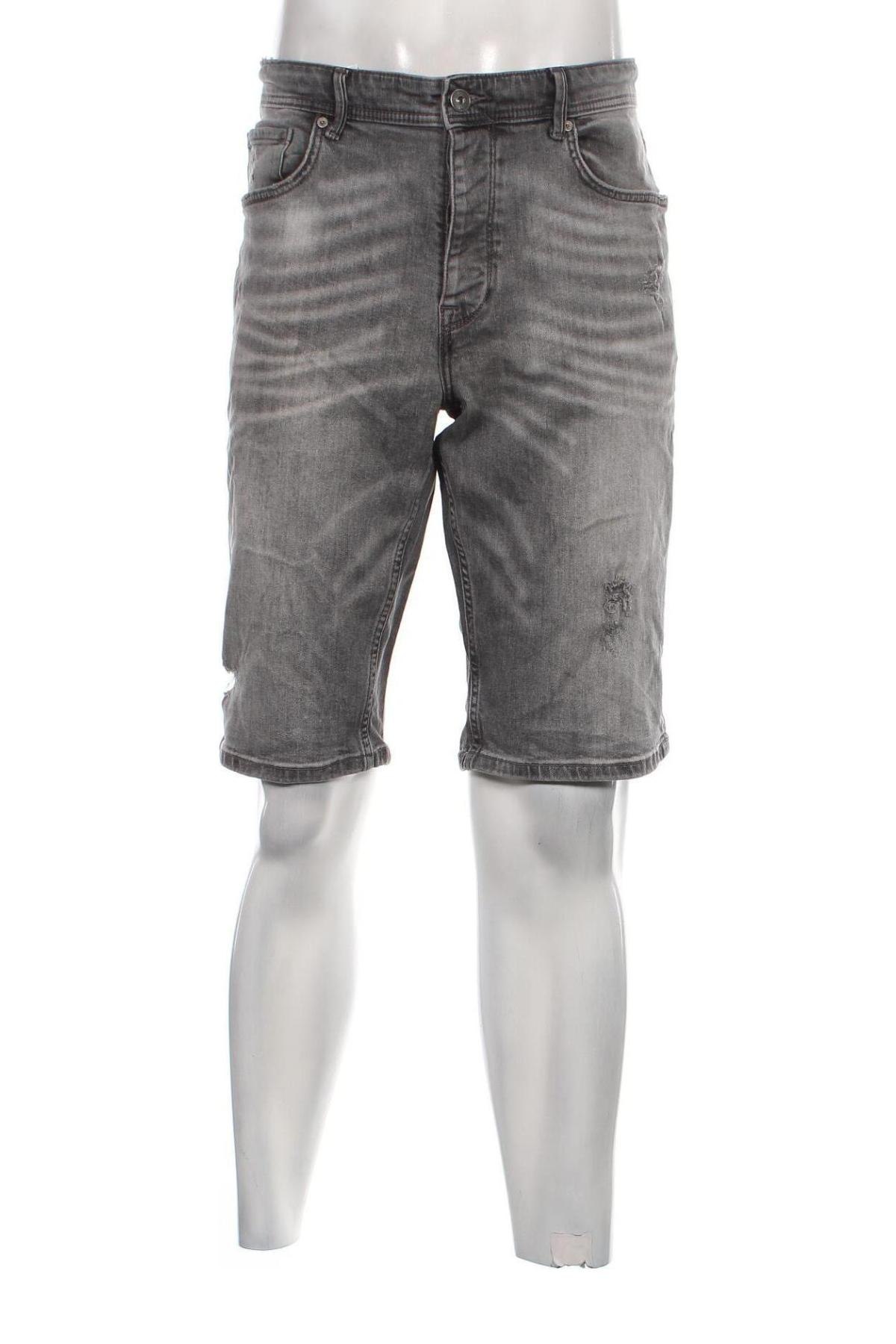 Pantaloni scurți de bărbați Clockhouse, Mărime L, Culoare Gri, Preț 82,24 Lei