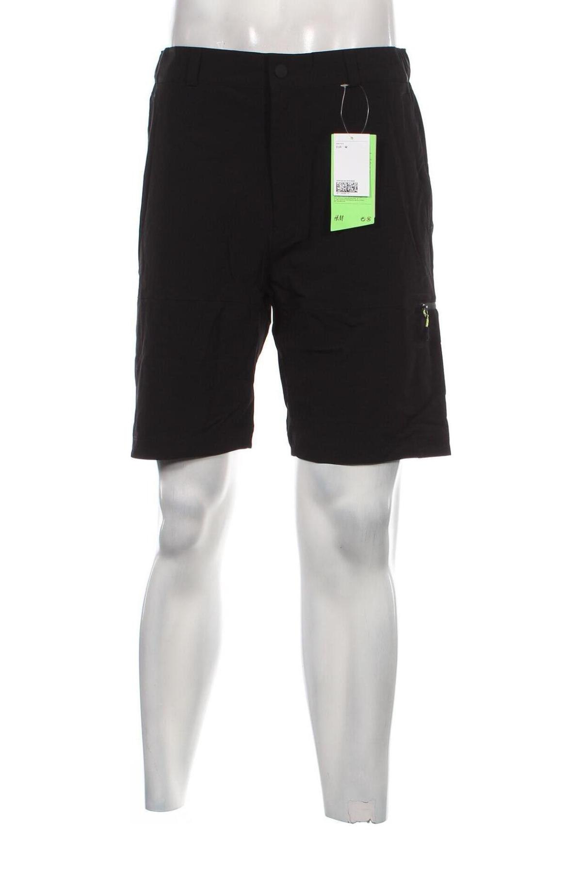 Pantaloni scurți de bărbați H&M Sport, Mărime M, Culoare Negru, Preț 101,97 Lei
