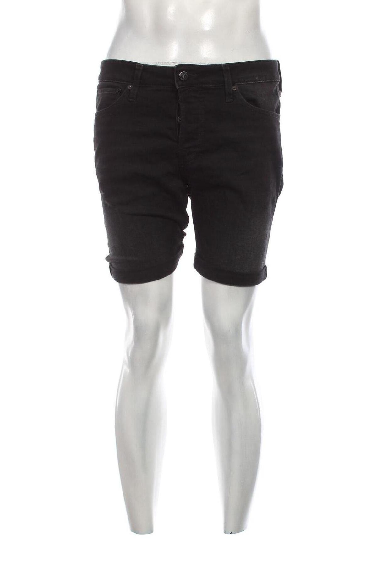 Ανδρικό κοντό παντελόνι Jack & Jones, Μέγεθος L, Χρώμα Μαύρο, Τιμή 14,00 €