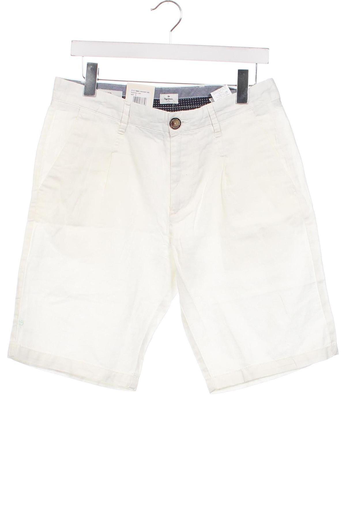 Pantaloni scurți de bărbați Pepe Jeans, Mărime S, Culoare Alb, Preț 305,92 Lei