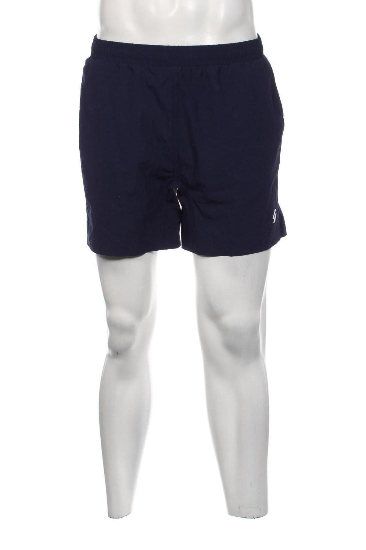 Ανδρικό κοντό παντελόνι Superdry, Μέγεθος L, Χρώμα Μπλέ, Τιμή 20,57 €