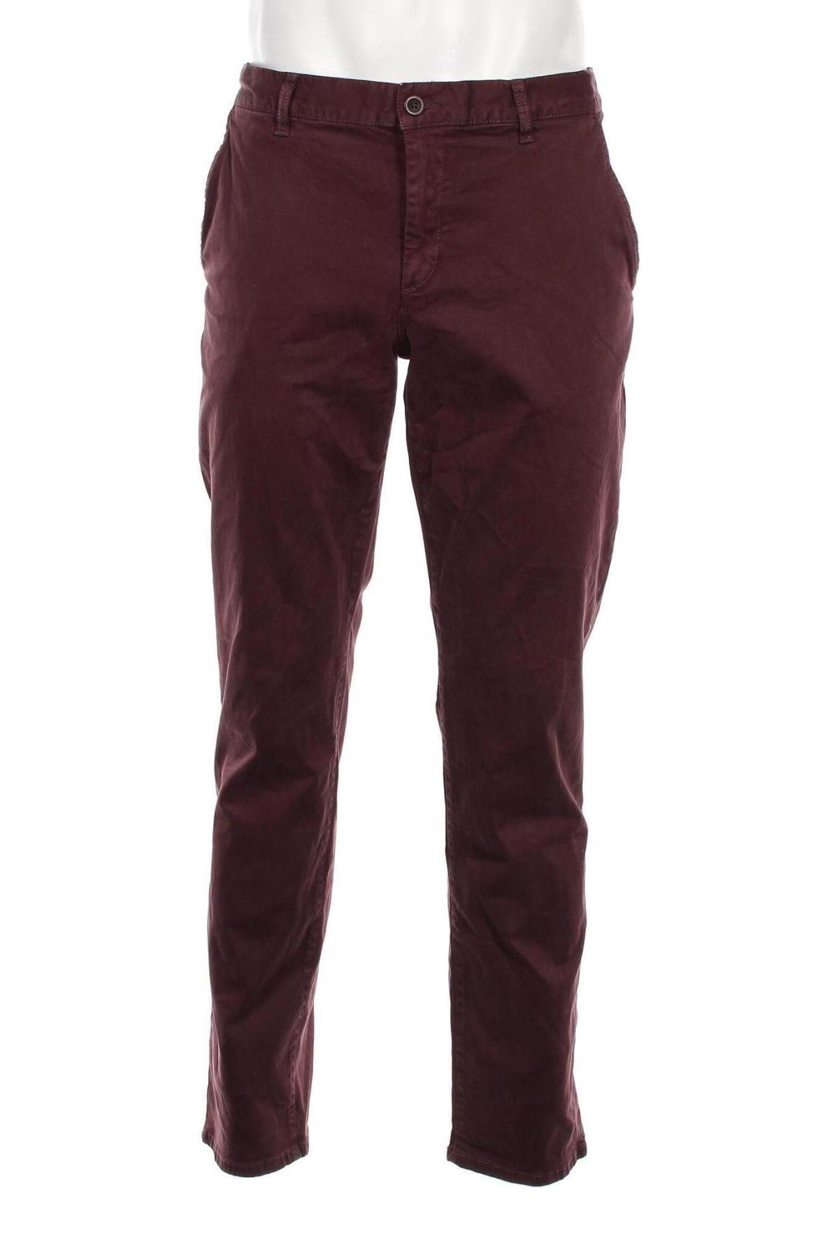 Мъжки панталон Alberto, Размер L, Цвят Червен, Цена 25,42 лв.