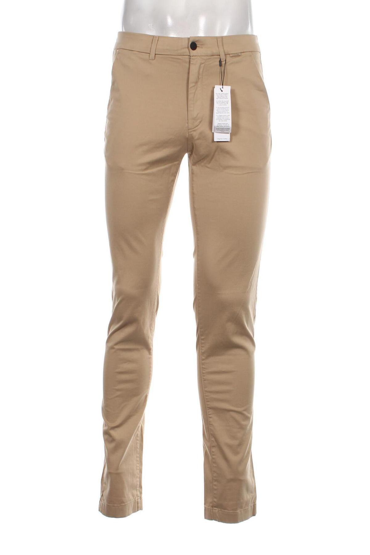Мъжки панталон Calvin Klein, Размер S, Цвят Бежов, Цена 48,16 лв.