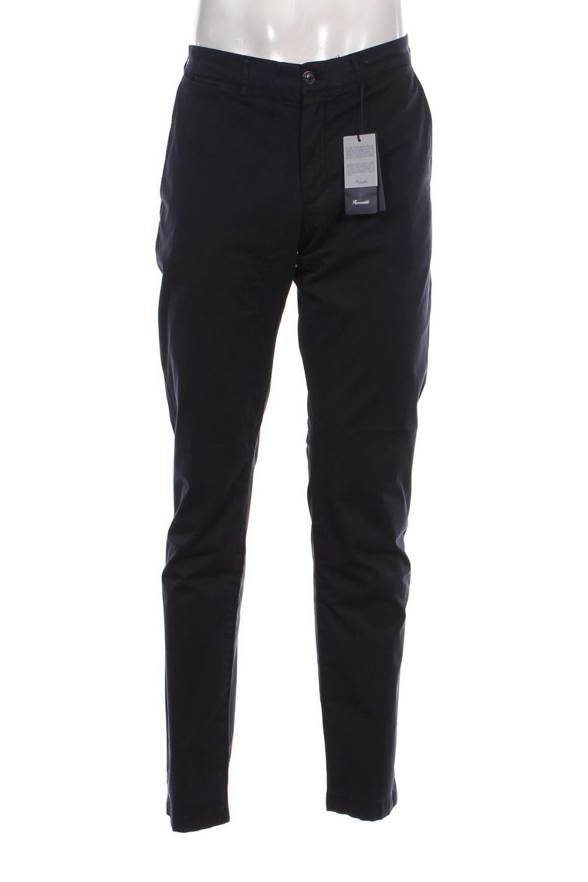 Мъжки панталон Faconnable, Размер L, Цвят Син, Цена 205,74 лв.