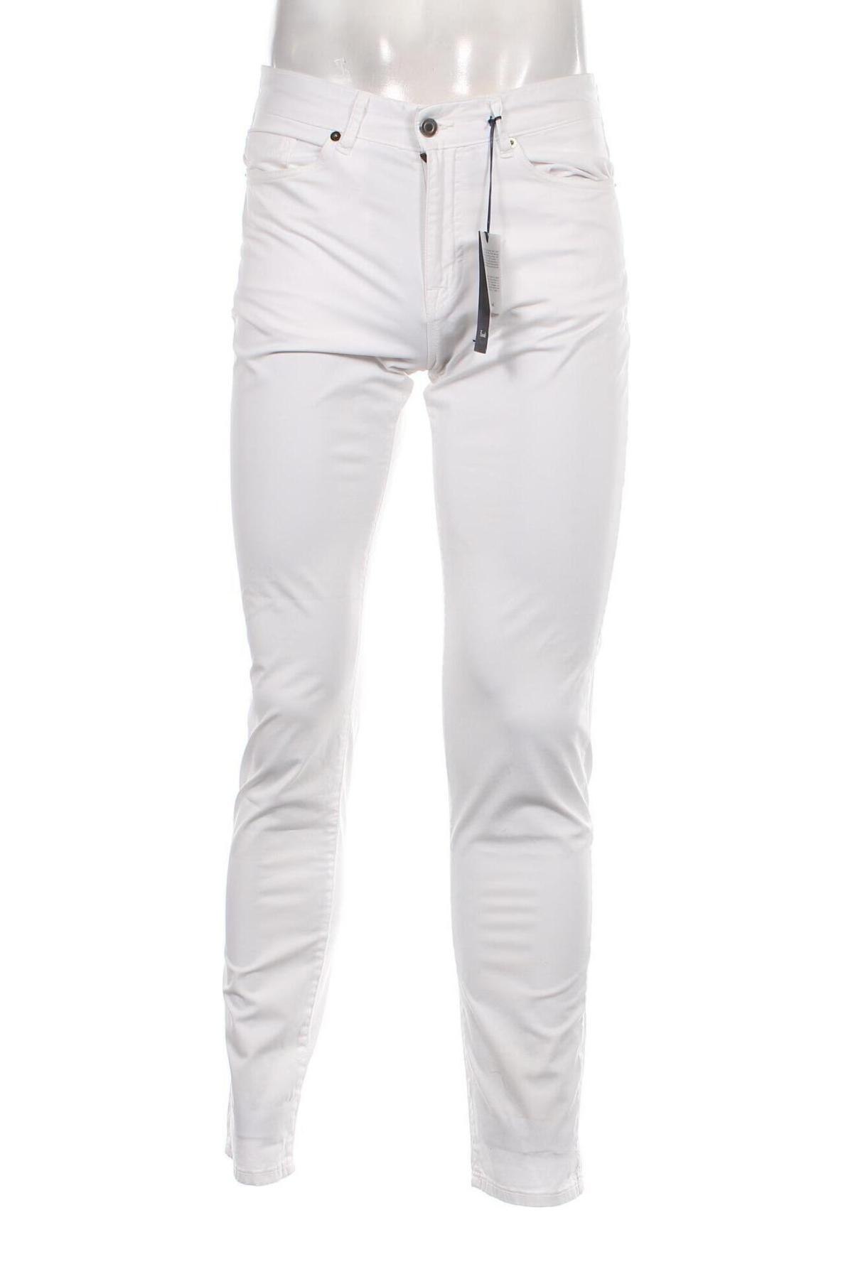 Мъжки панталон Faconnable, Размер M, Цвят Бял, Цена 254,00 лв.