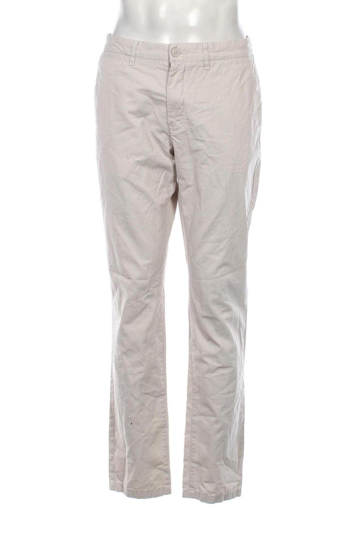 Pantaloni de bărbați H&M L.O.G.G., Mărime L, Culoare Ecru, Preț 32,43 Lei