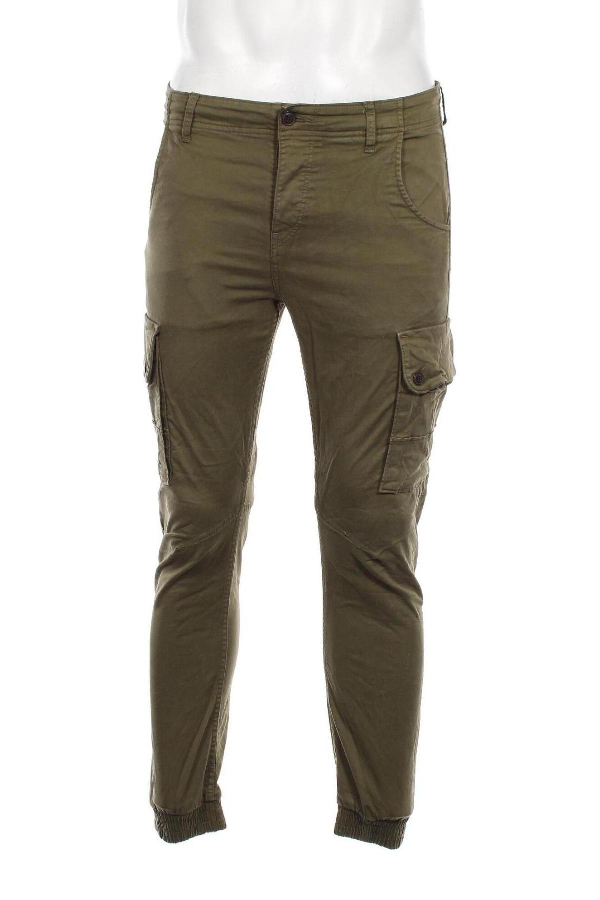 Ανδρικό παντελόνι Jack & Jones, Μέγεθος M, Χρώμα Πράσινο, Τιμή 25,36 €