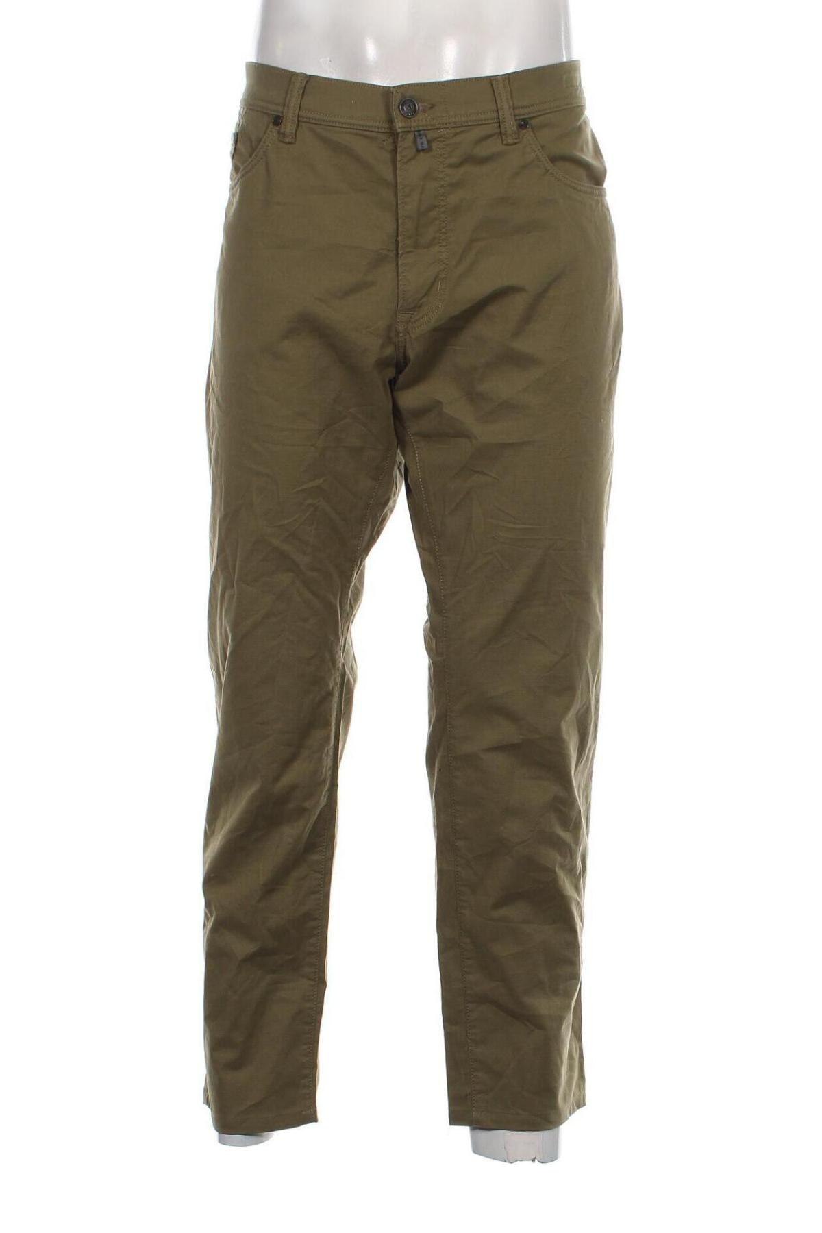 Pantaloni de bărbați Pierre Cardin, Mărime XL, Culoare Verde, Preț 203,95 Lei