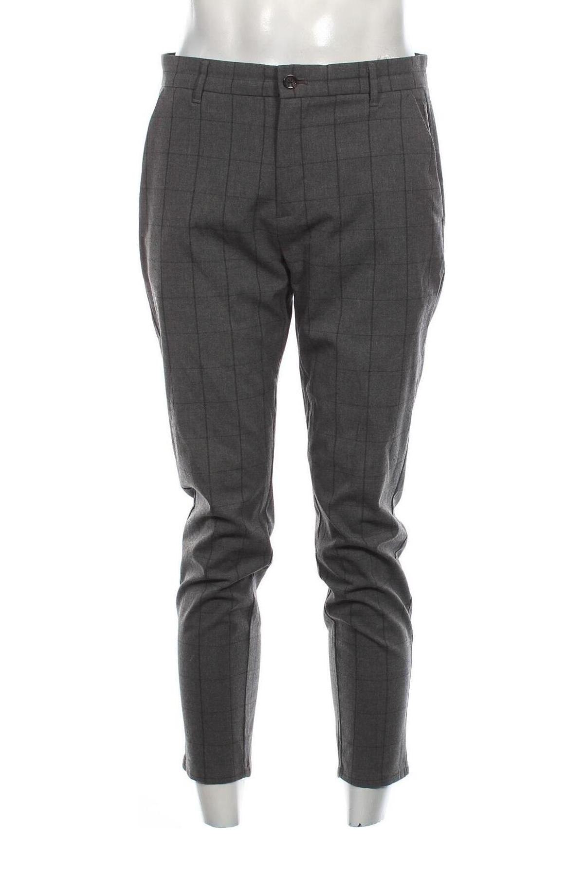 Pantaloni de bărbați Pull&Bear, Mărime M, Culoare Gri, Preț 38,15 Lei