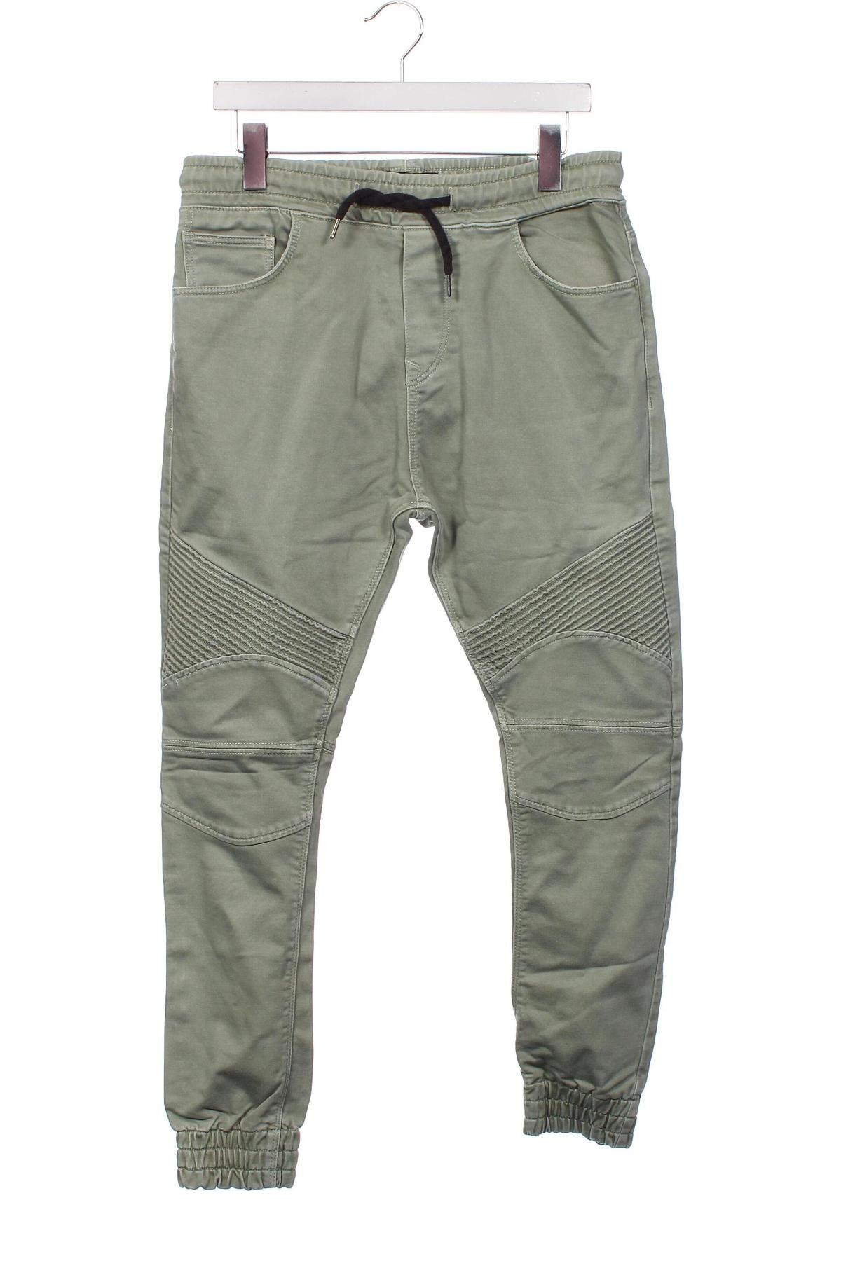 Pantaloni de bărbați Zara Man, Mărime M, Culoare Verde, Preț 88,82 Lei