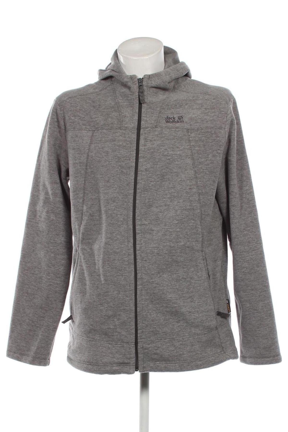 Herren Fleece Sweatshirt  Jack Wolfskin, Größe XXL, Farbe Grau, Preis € 26,80