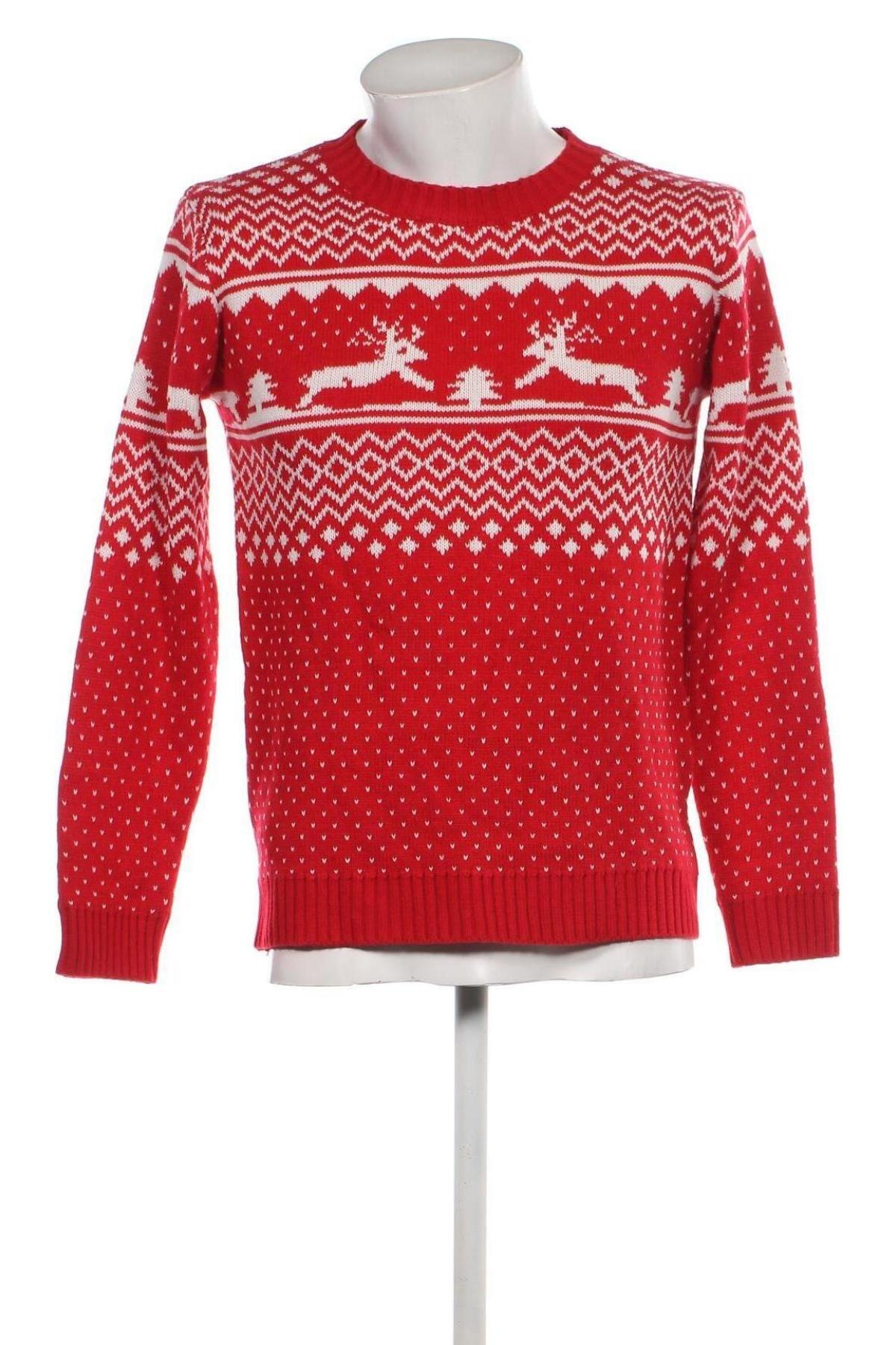 Мъжки пуловер, Размер L, Цвят Червен, Цена 15,66 лв.