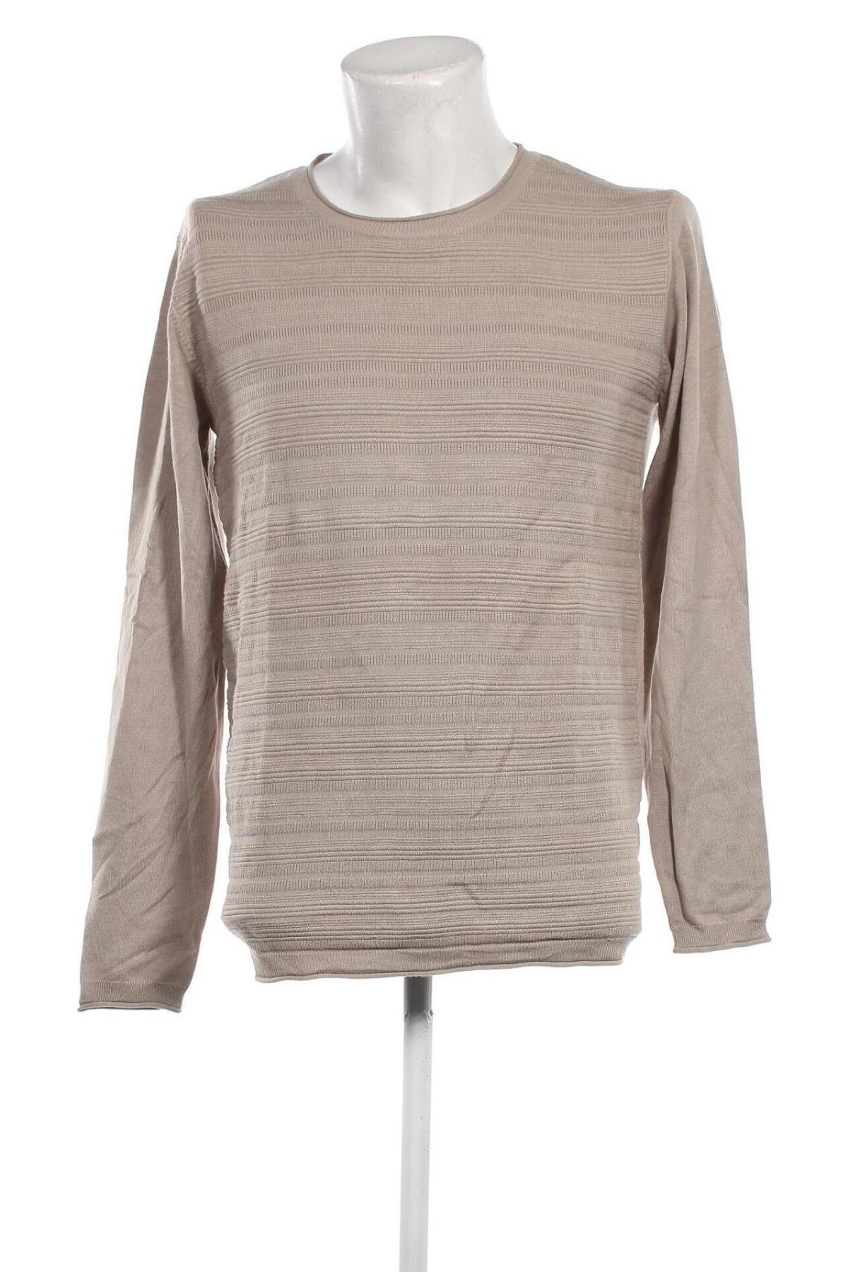 Ανδρικό πουλόβερ, Μέγεθος M, Χρώμα  Μπέζ, Τιμή 15,36 €